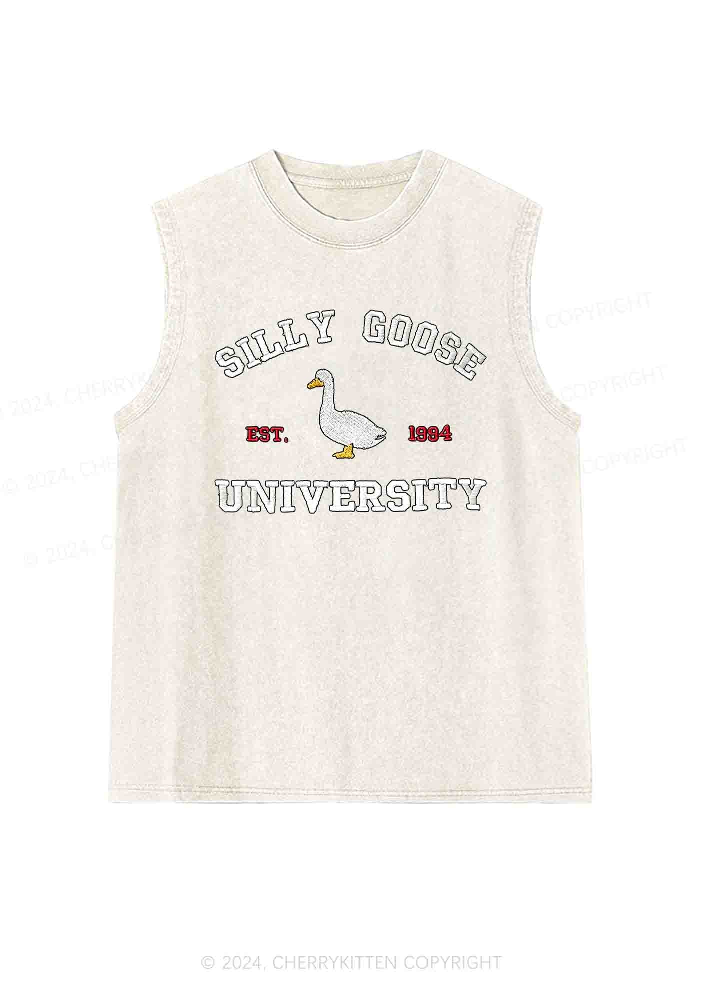 Silly Goose University EST 1994 Y2K Washed Tank Cherrykitten