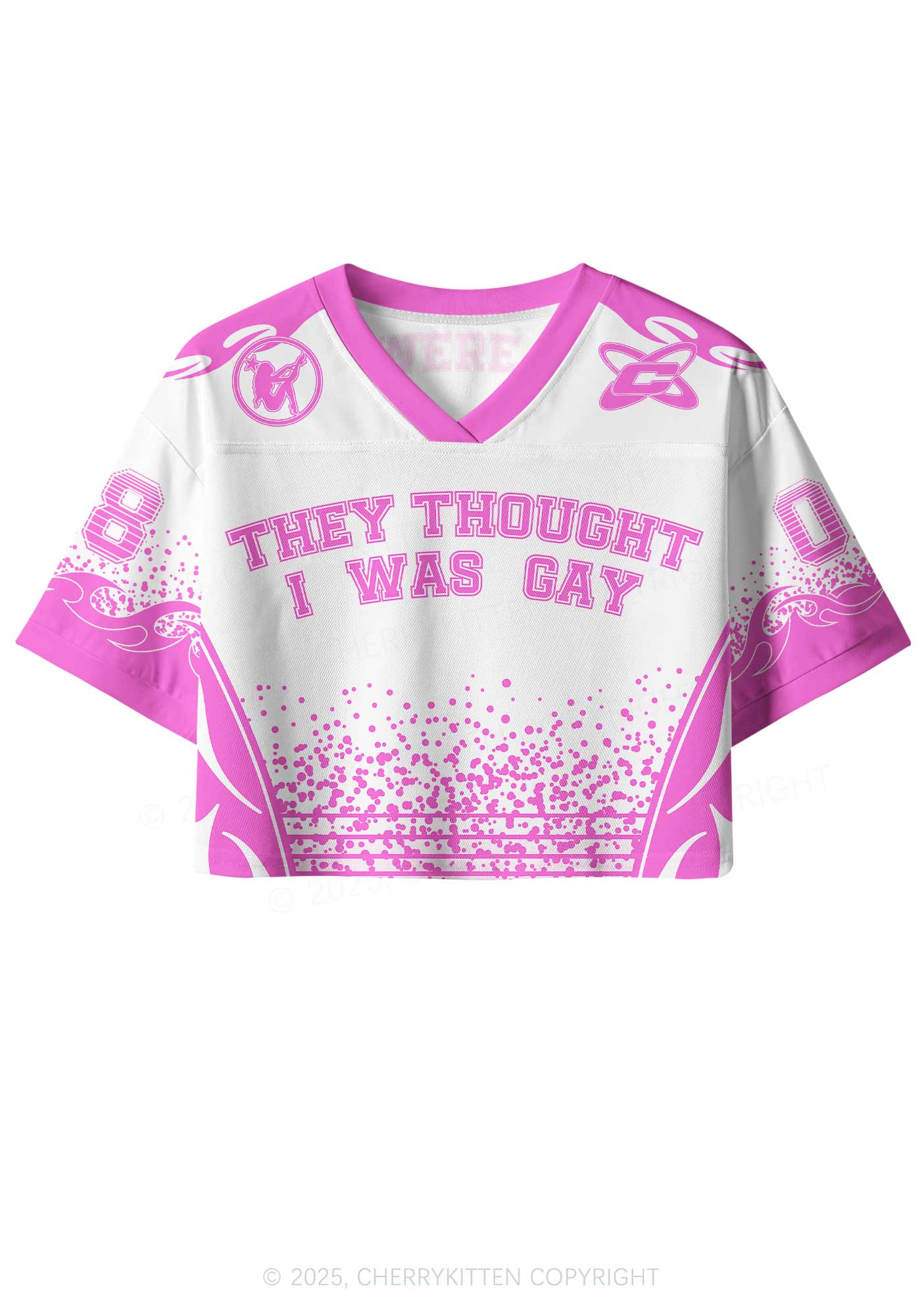 Custom I Was Gay Pride Y2K Crop Sport Jersey Shirts Cherrykitten
