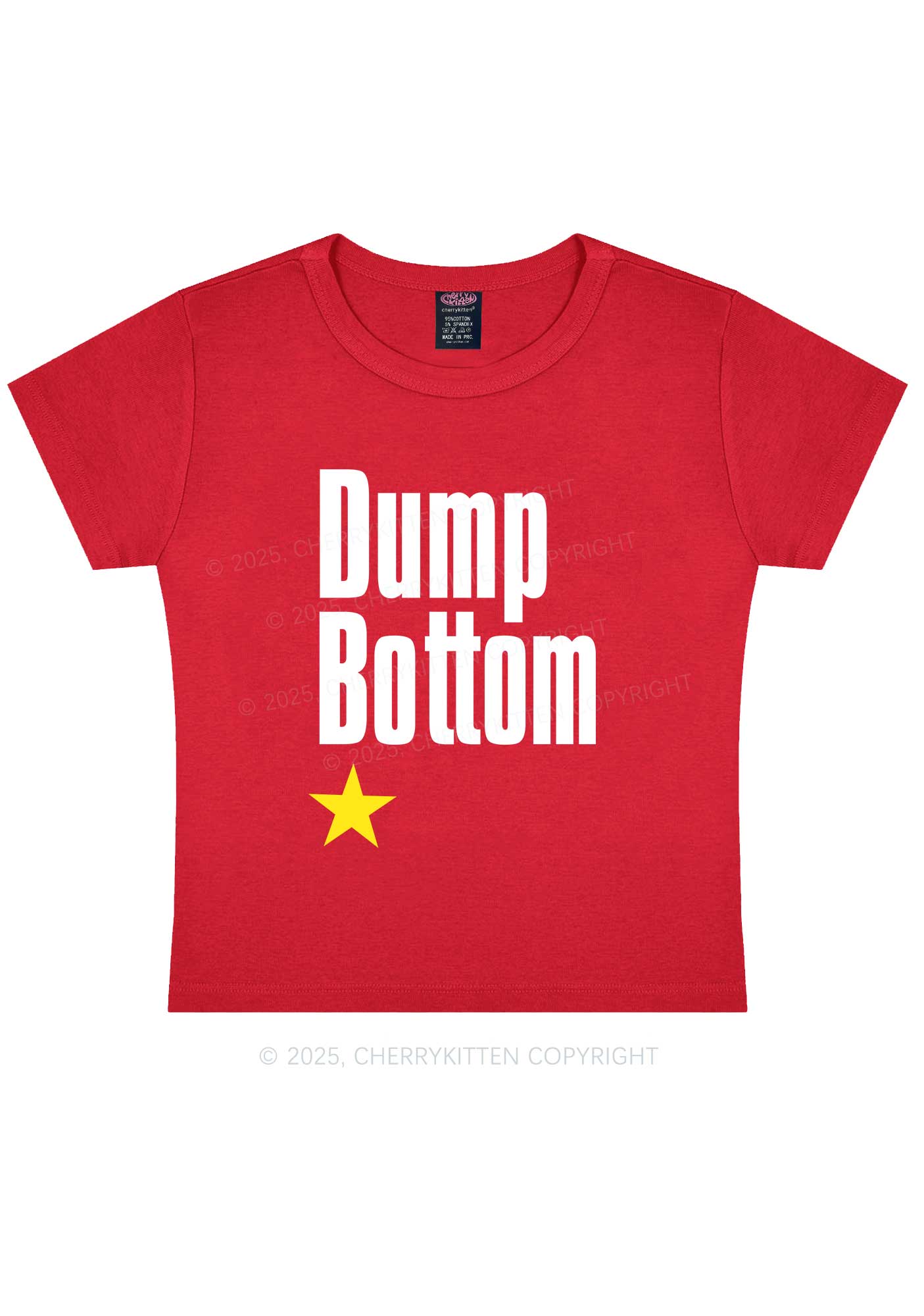Dump Bottom Pride Y2K Baby Tee Cherrykitten