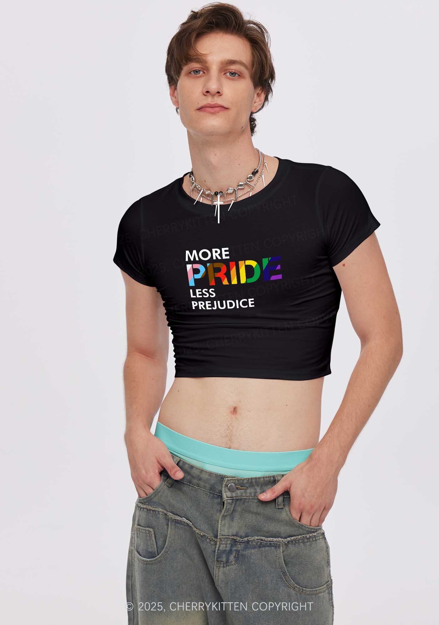 More Pride Less Prejudice Y2K Baby Tee Cherrykitten