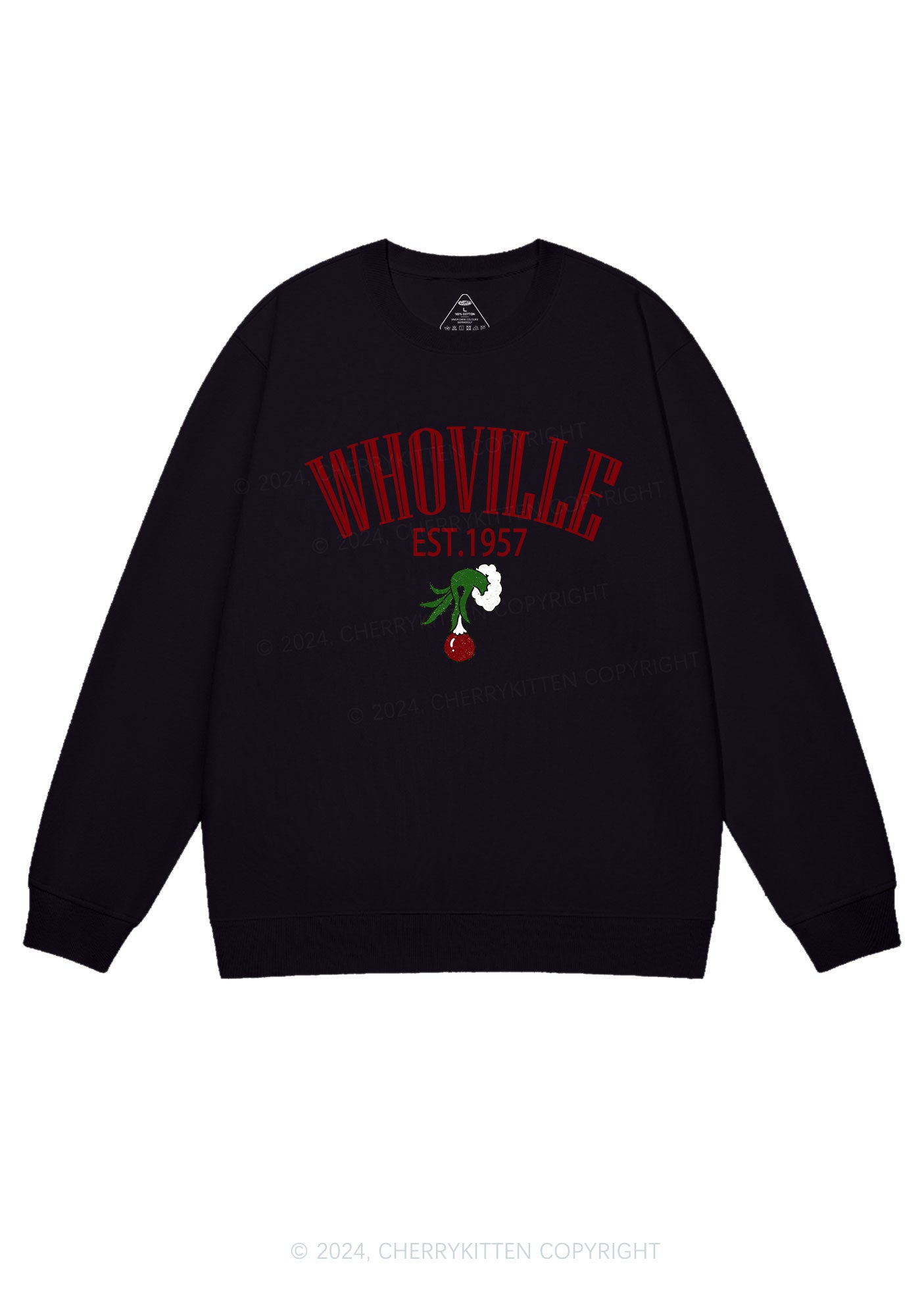 Christmas Whoville Y2K Sweatshirt Cherrykitten