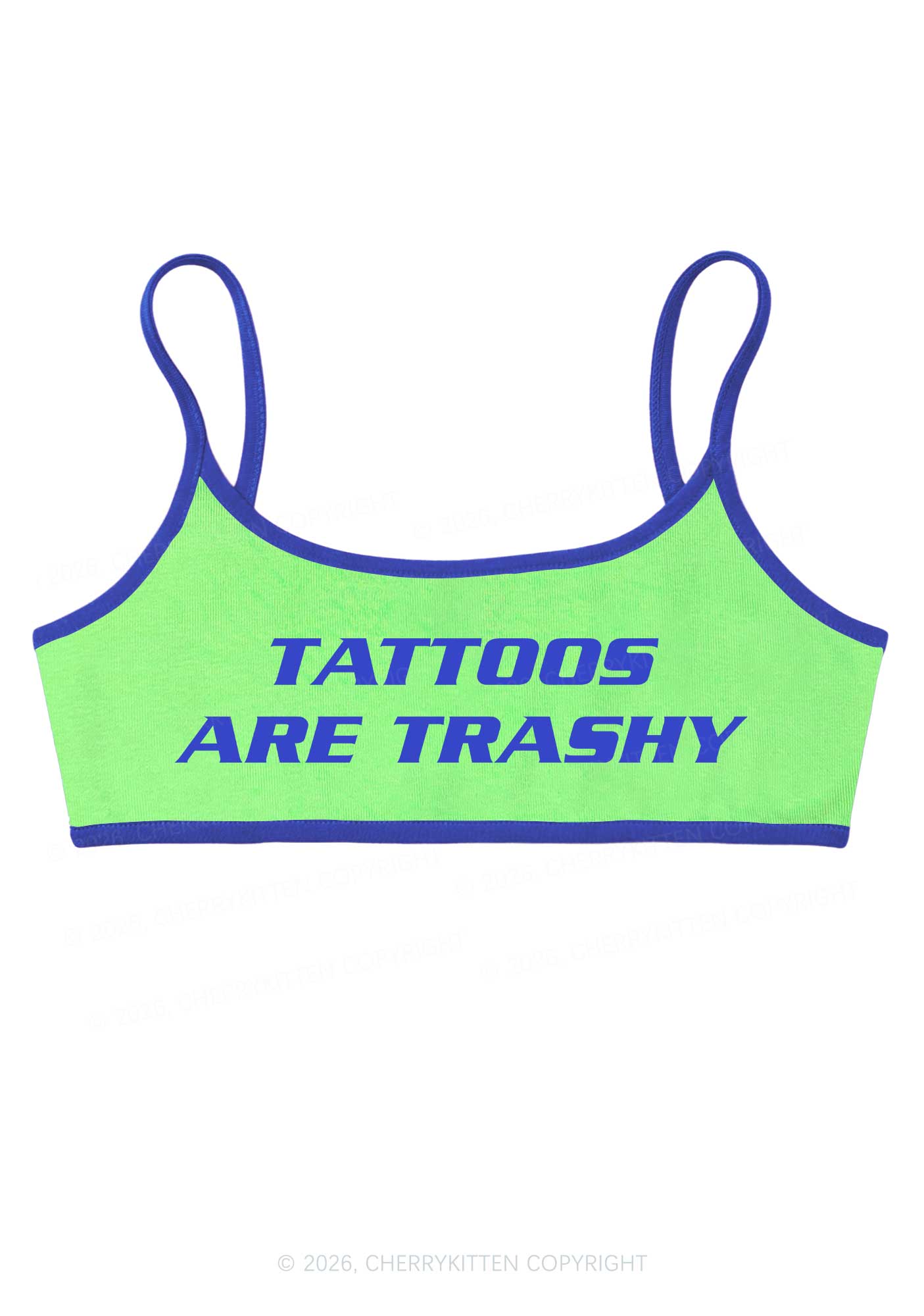 Tattoos Are Trashy Y2K Super Crop Cami Cherrykitten