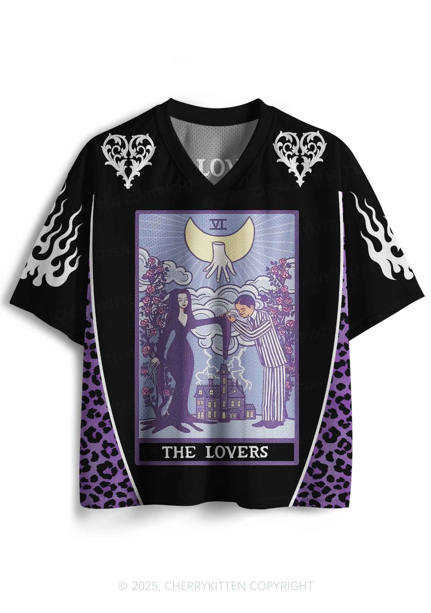 Custom Halloween Black The Lovers Y2K Sport Jersey Shirts Cherrykitten