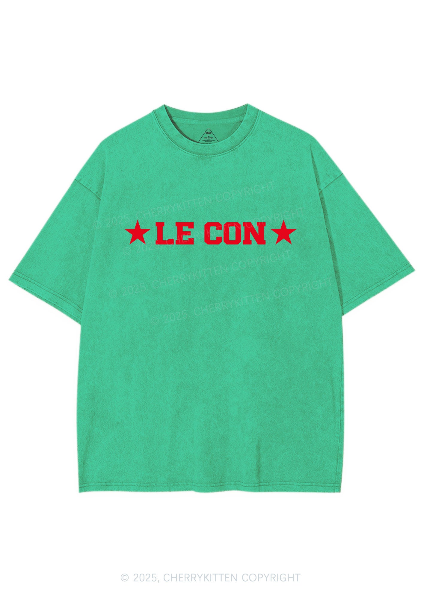 Le Con Y2K Shirts Washed Tee Cherrykitten