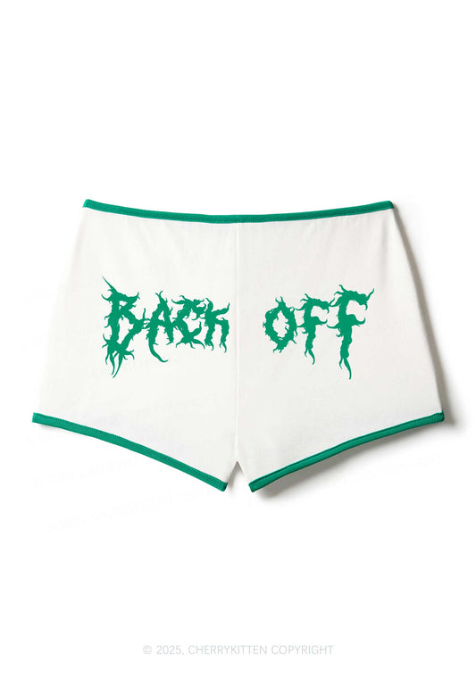 Back Off Y2K Booty Shorts Cherrykitten
