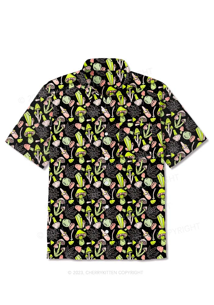 Mushroom Wxxd Y2K Print Shirts Cherrykitten