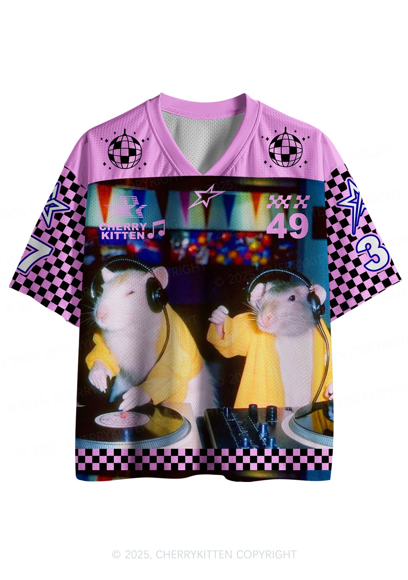 Custom DJ Rats Y2K Sport Jersey Shirts Cherrykitten