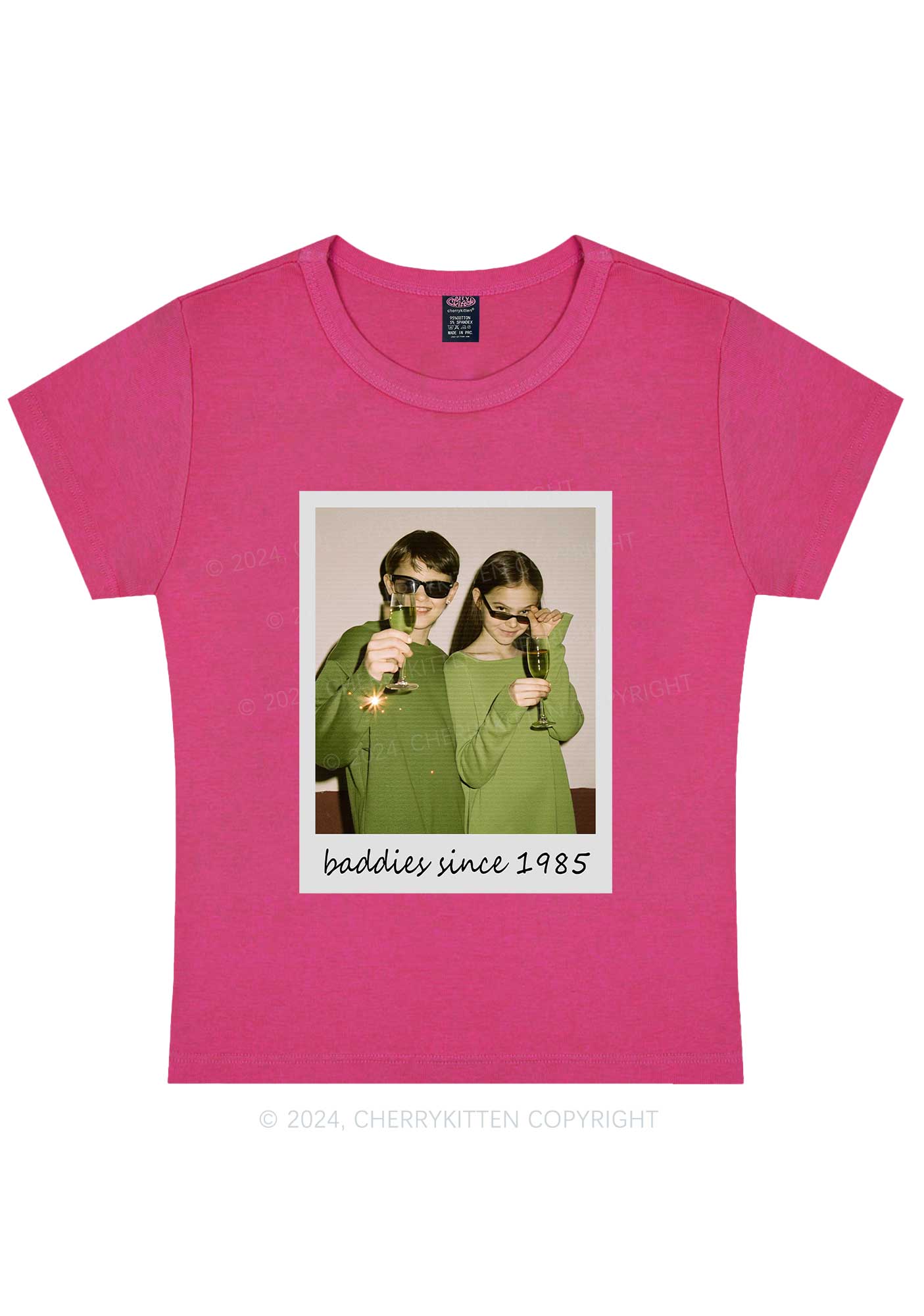 Baddies Since Y2K Valentine's Day Baby Tee Cherrykitten