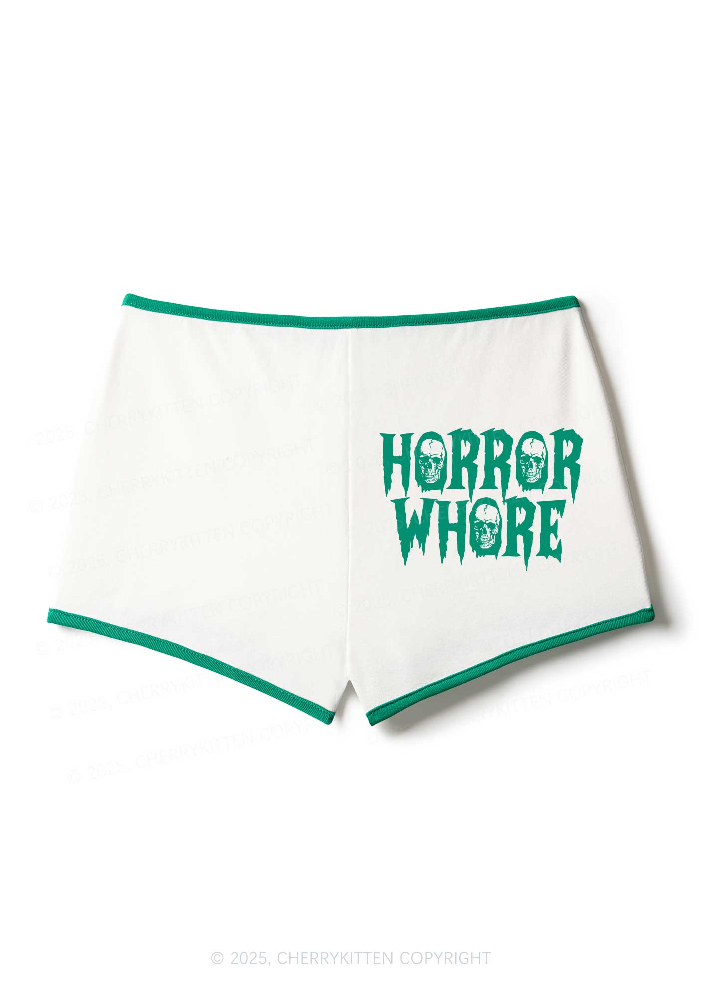 Horror Hore Skulls Y2K Booty Shorts Cherrykitten