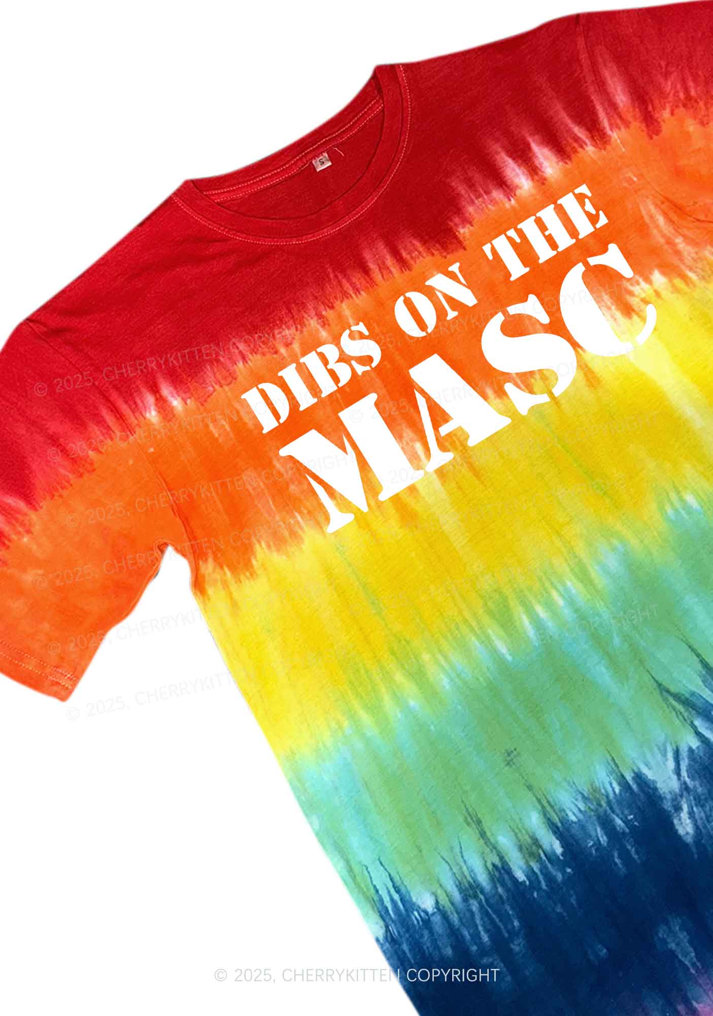 Dibs On The Masc Pride Y2K Tie Dye Shirts Cherrykitten
