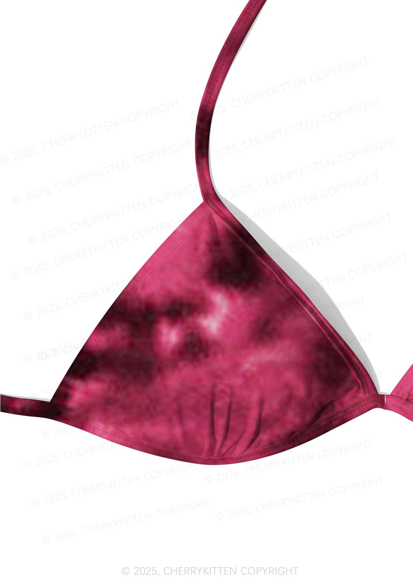 Pink Tie Dye Y2K Print Bikini Set Cherrykitten
