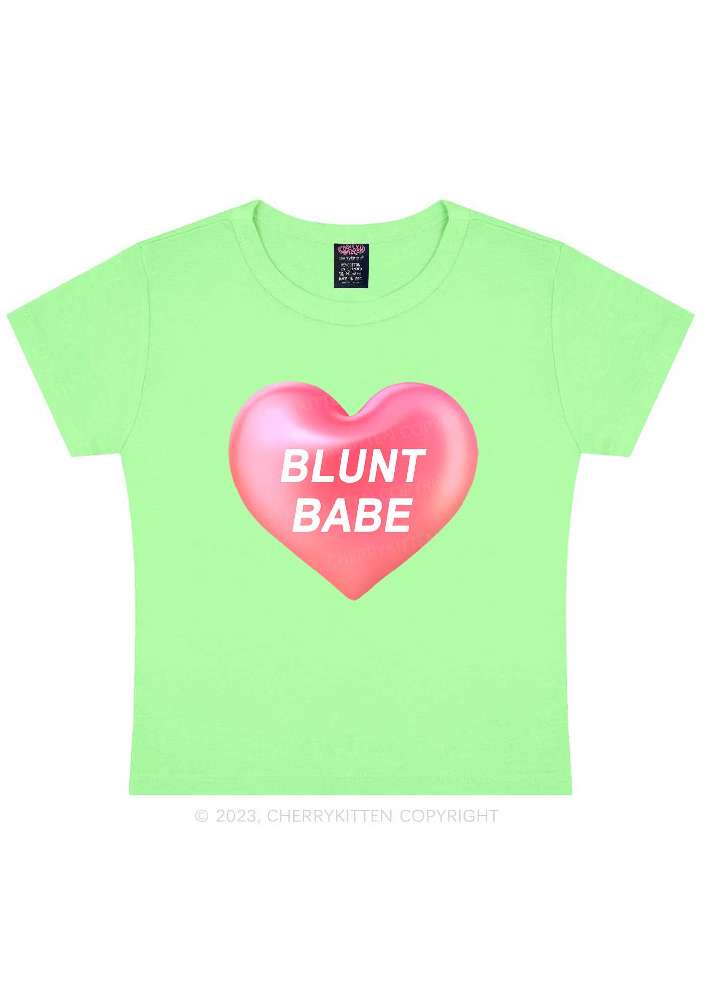 Blunt Babe Y2K Baby Tee Cherrykitten