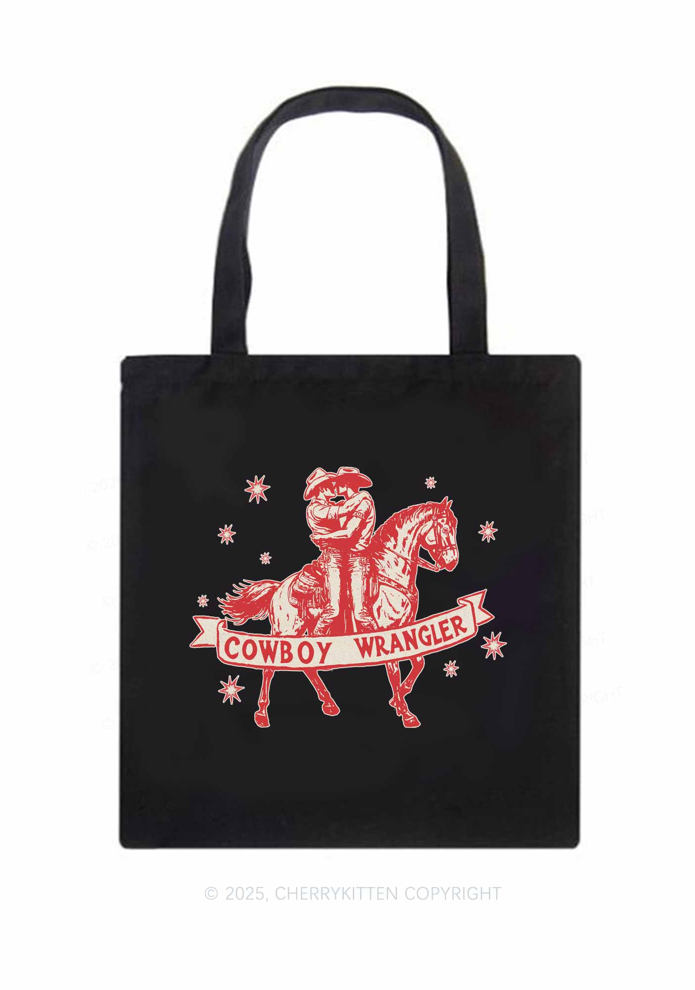 Cowboy Wrangler Pride Y2K Canvas Tote Bag Cherrykitten