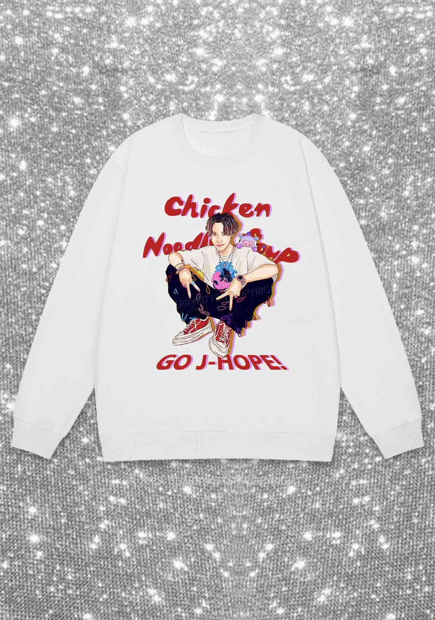 Go JH Kpop Y2K Sweatshirt Cherrykitten