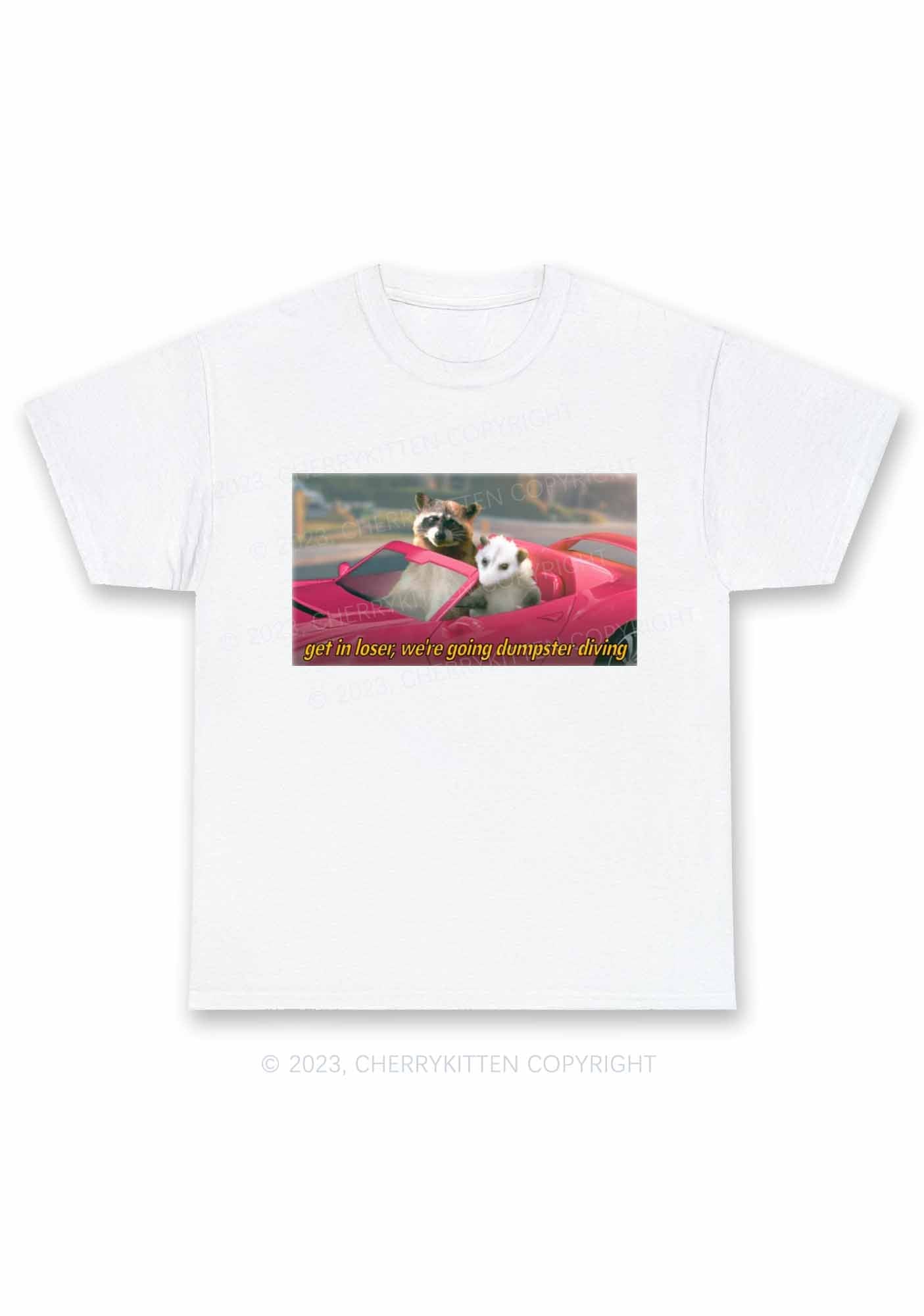 Get In Loser Y2K Chunky Shirt Cherrykitten