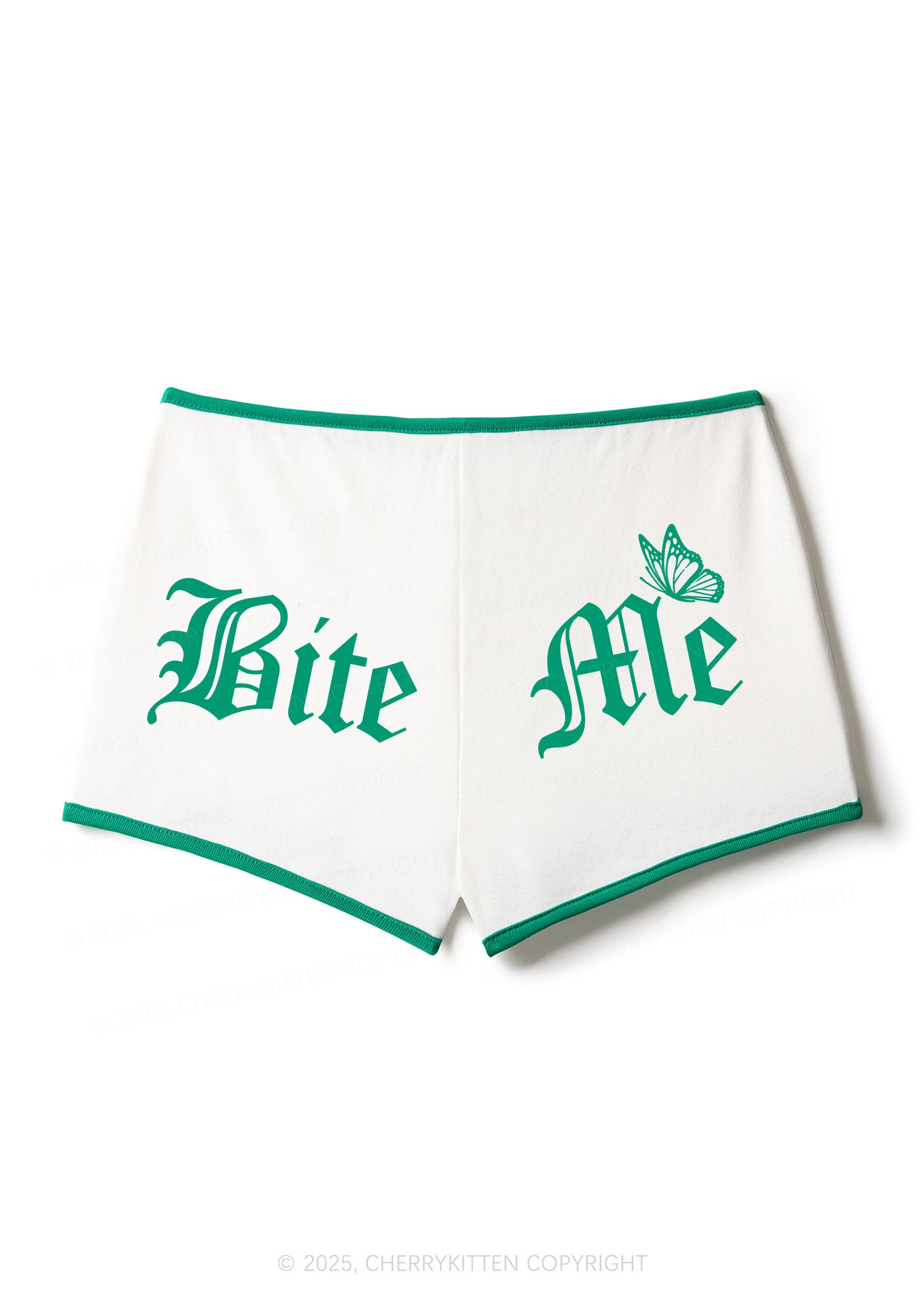 Bite Me Y2K Contrast Mini Shorts Cherrykitten