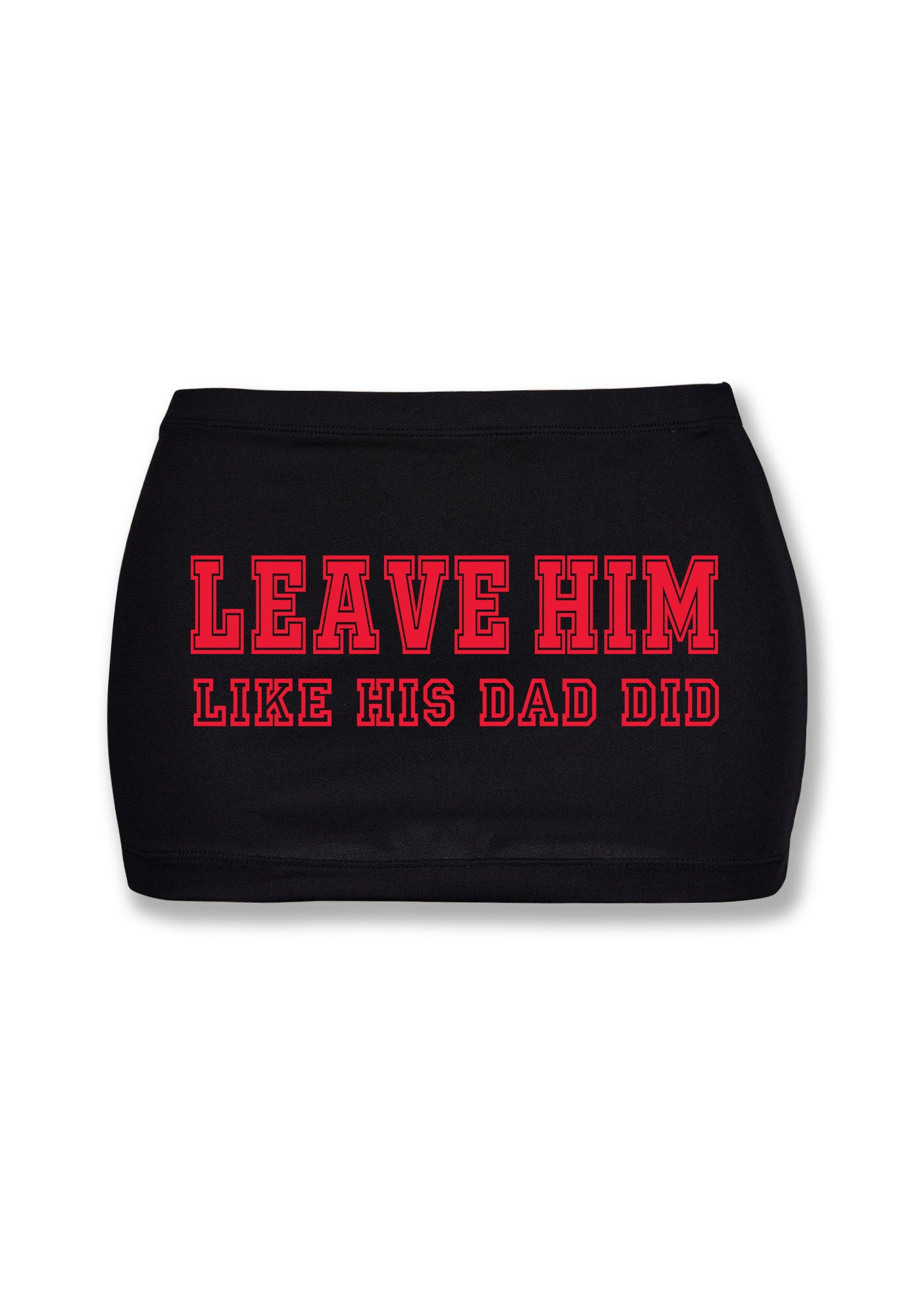 Leave Him Y2K Mini Hip Skirt Cherrykitten