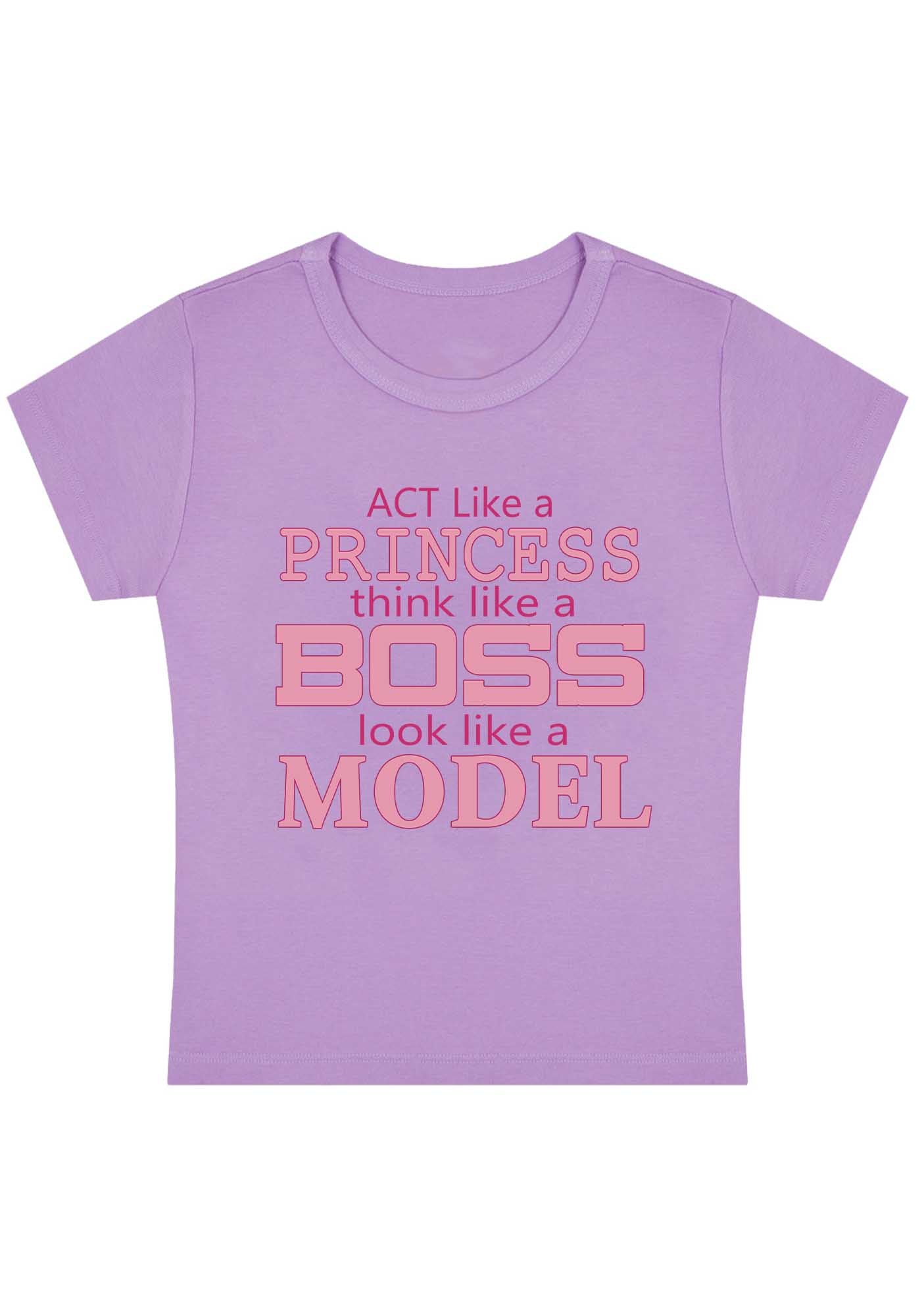 Curvy Princess Boss Model Baby Tee