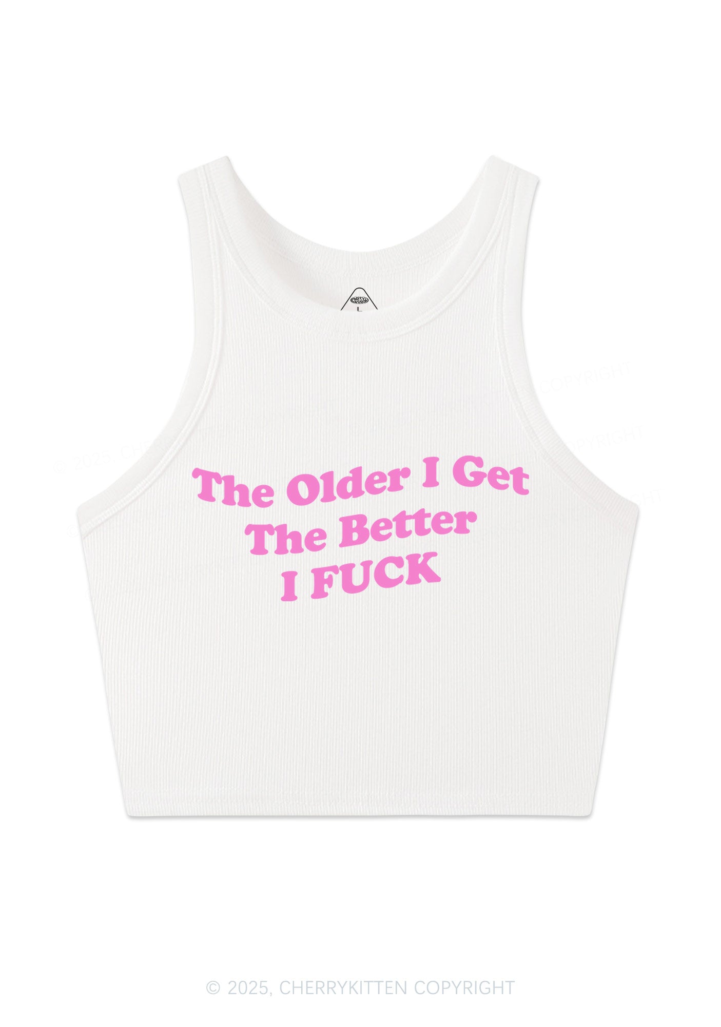 Older Get Better Fxxk Y2K Crop Tank Top Cherrykitten