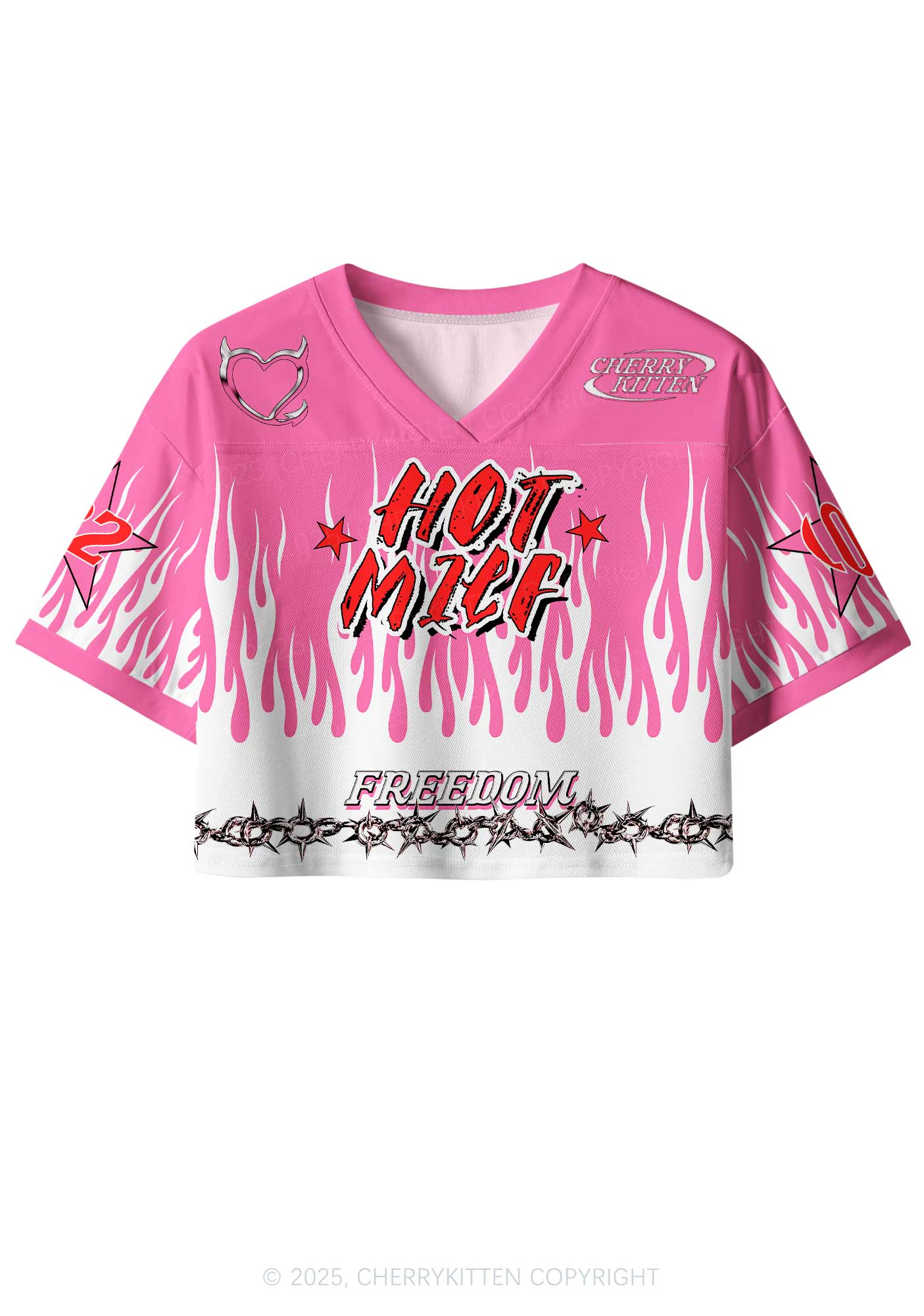 Custom Hot Mxxf Y2K Crop Sport Jersey Shirts Cherrykitten