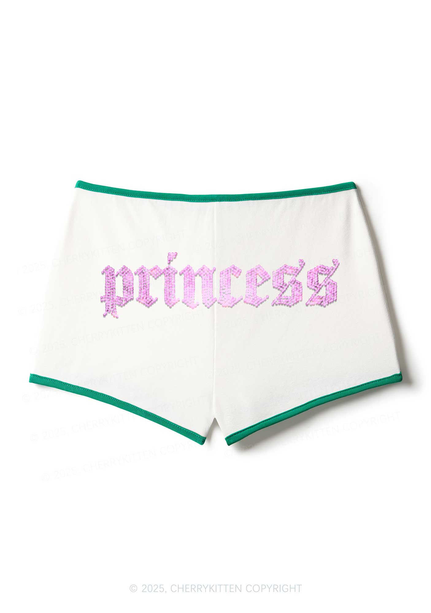 Rhinestone Princess Y2K Booty Shorts Cherrykitten