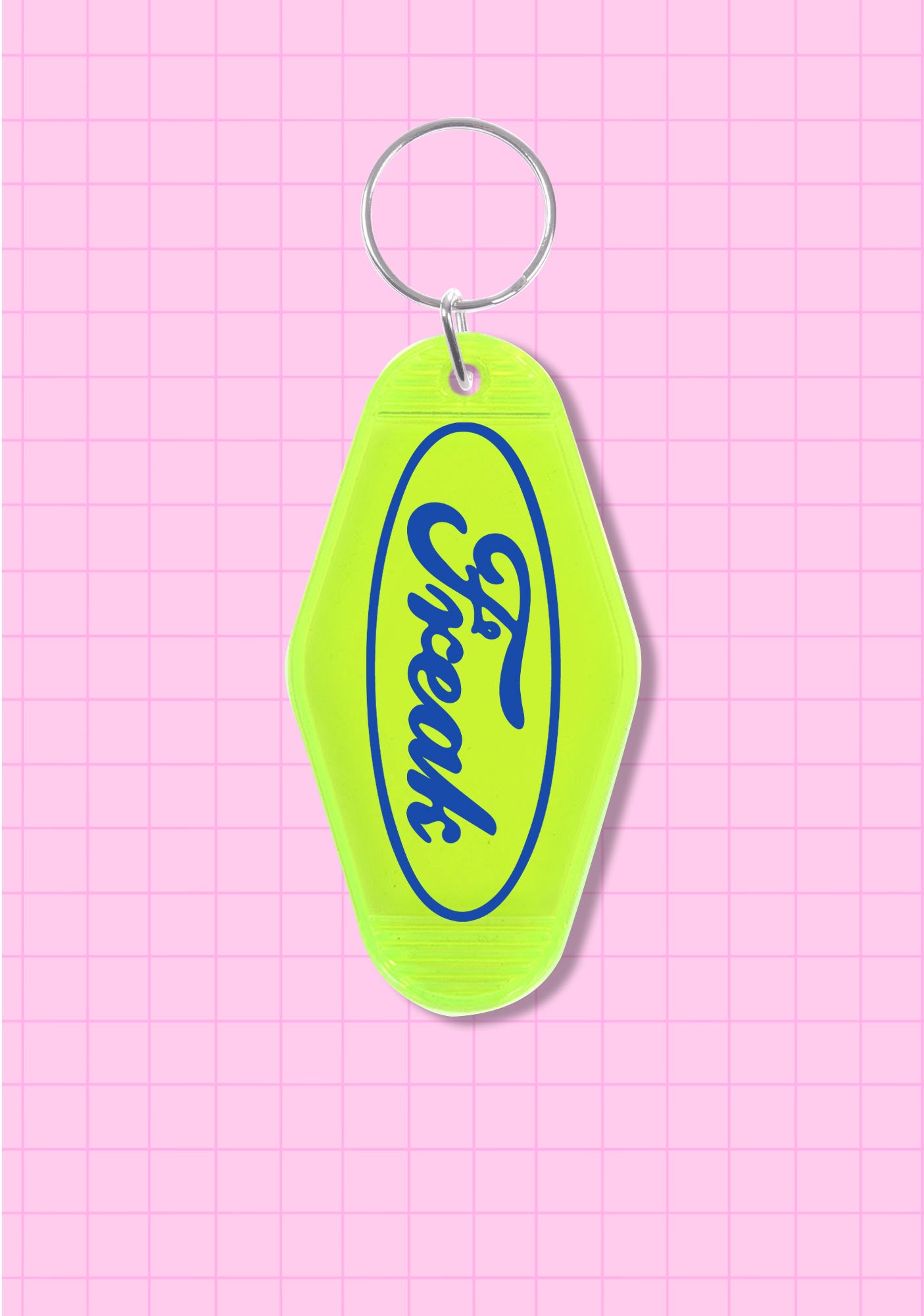 Oval Freak 1Pc Y2K Hotel Keychain Cherrykitten