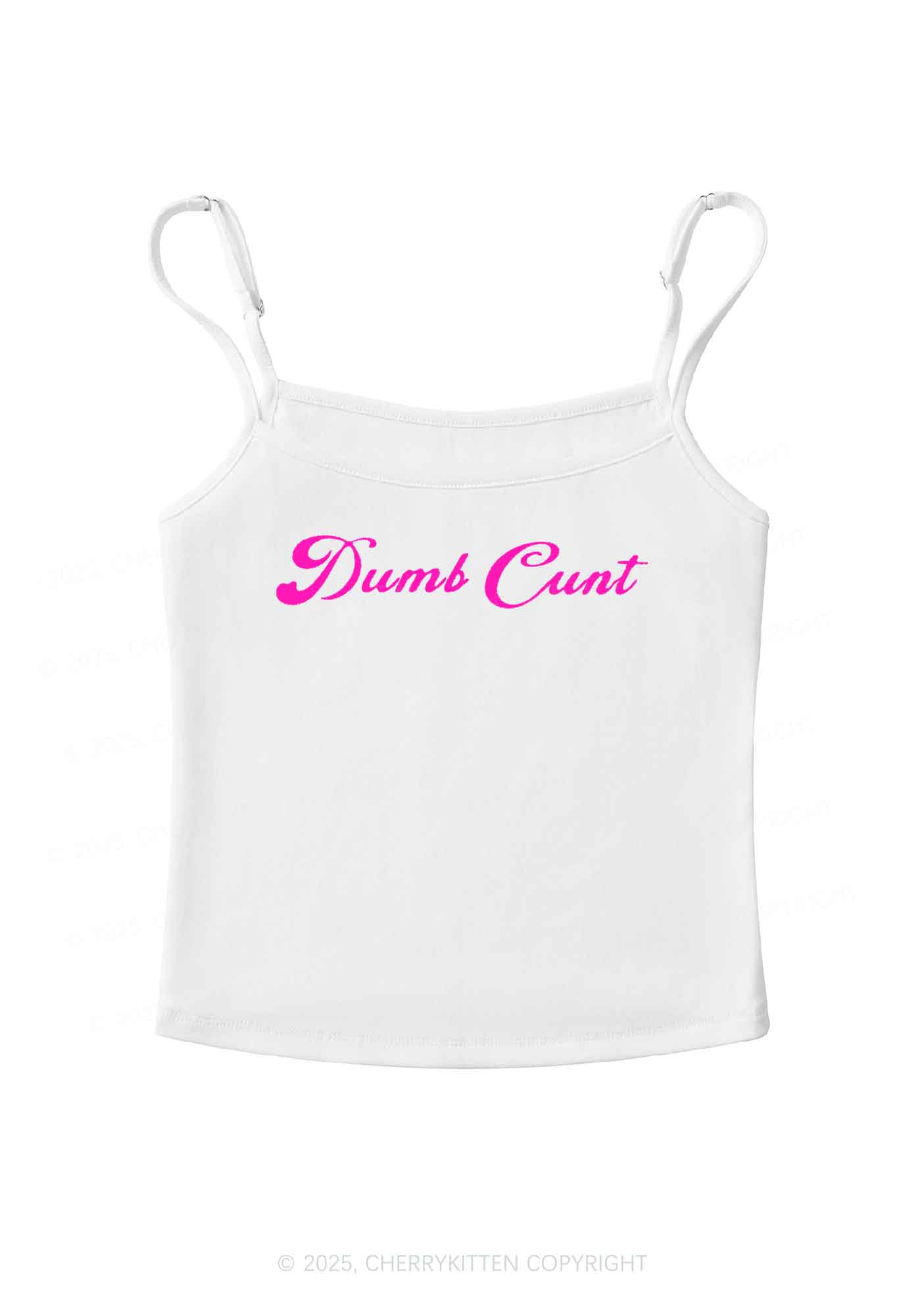 Dumb Cxxt Y2K Spaghetti Strap Cami Cherrykitten