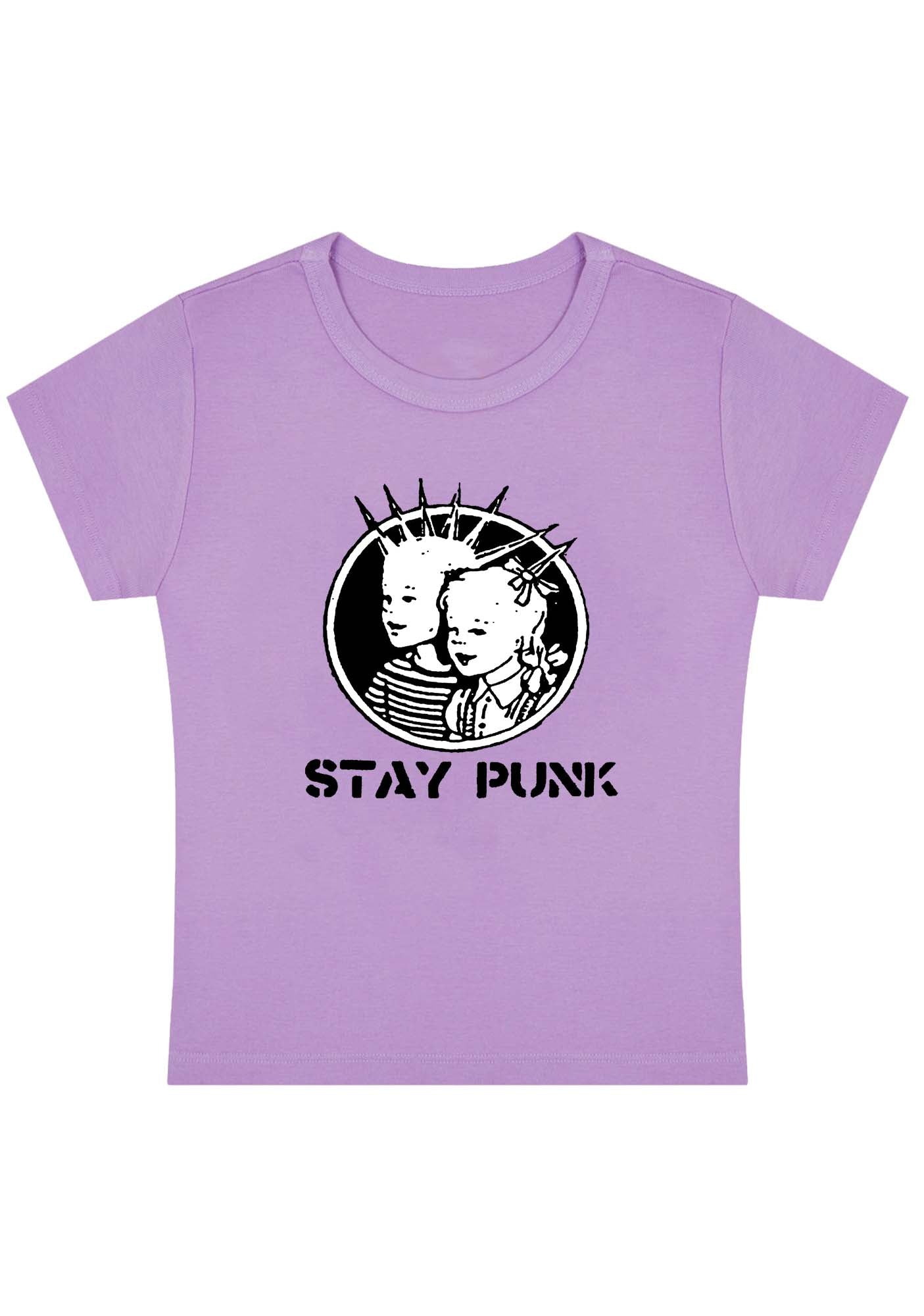 Kids Stay Punk Y2K Baby Tee