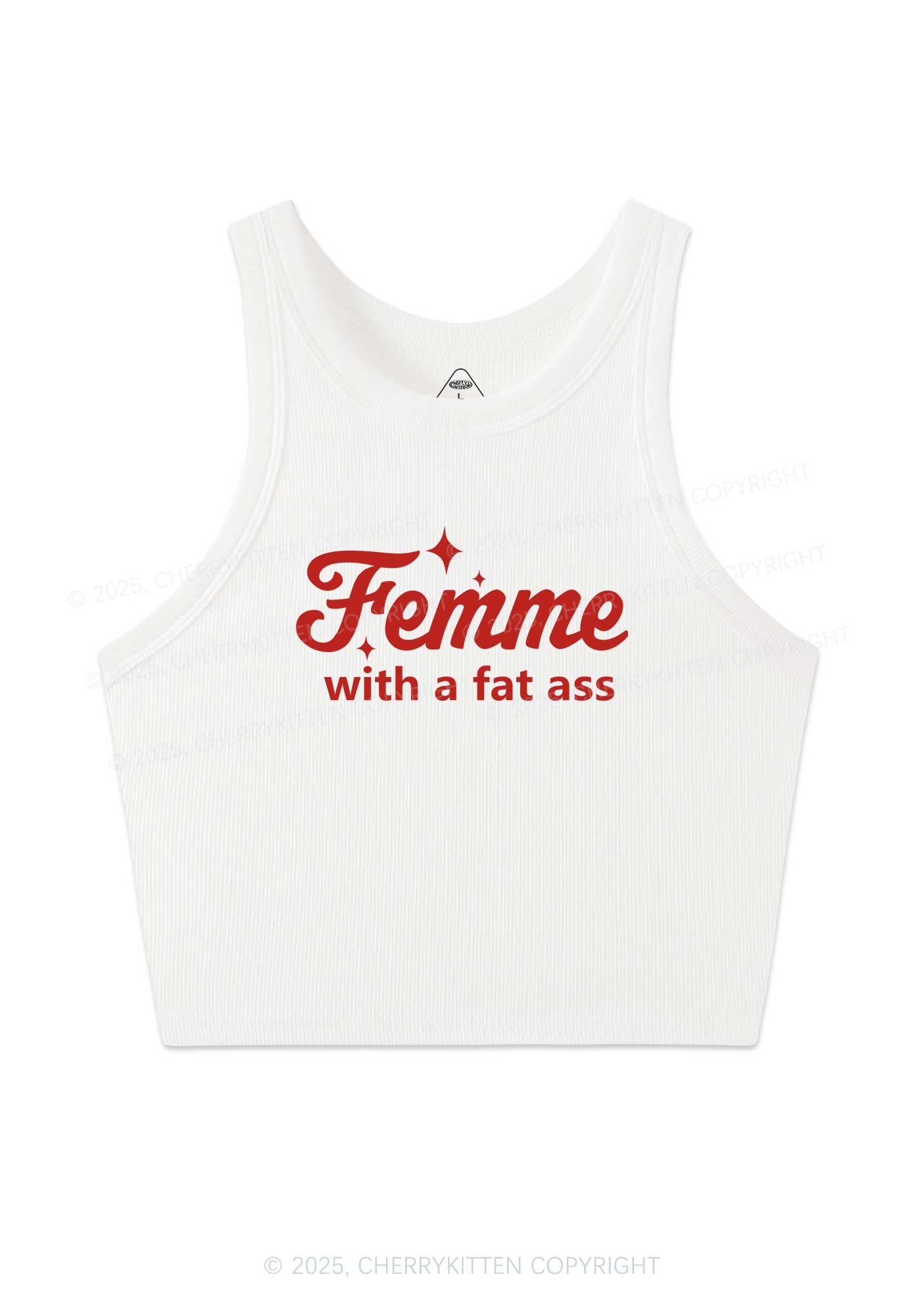 Femme With Fat Axx Pride Y2K Crop Tank Top Cherrykitten