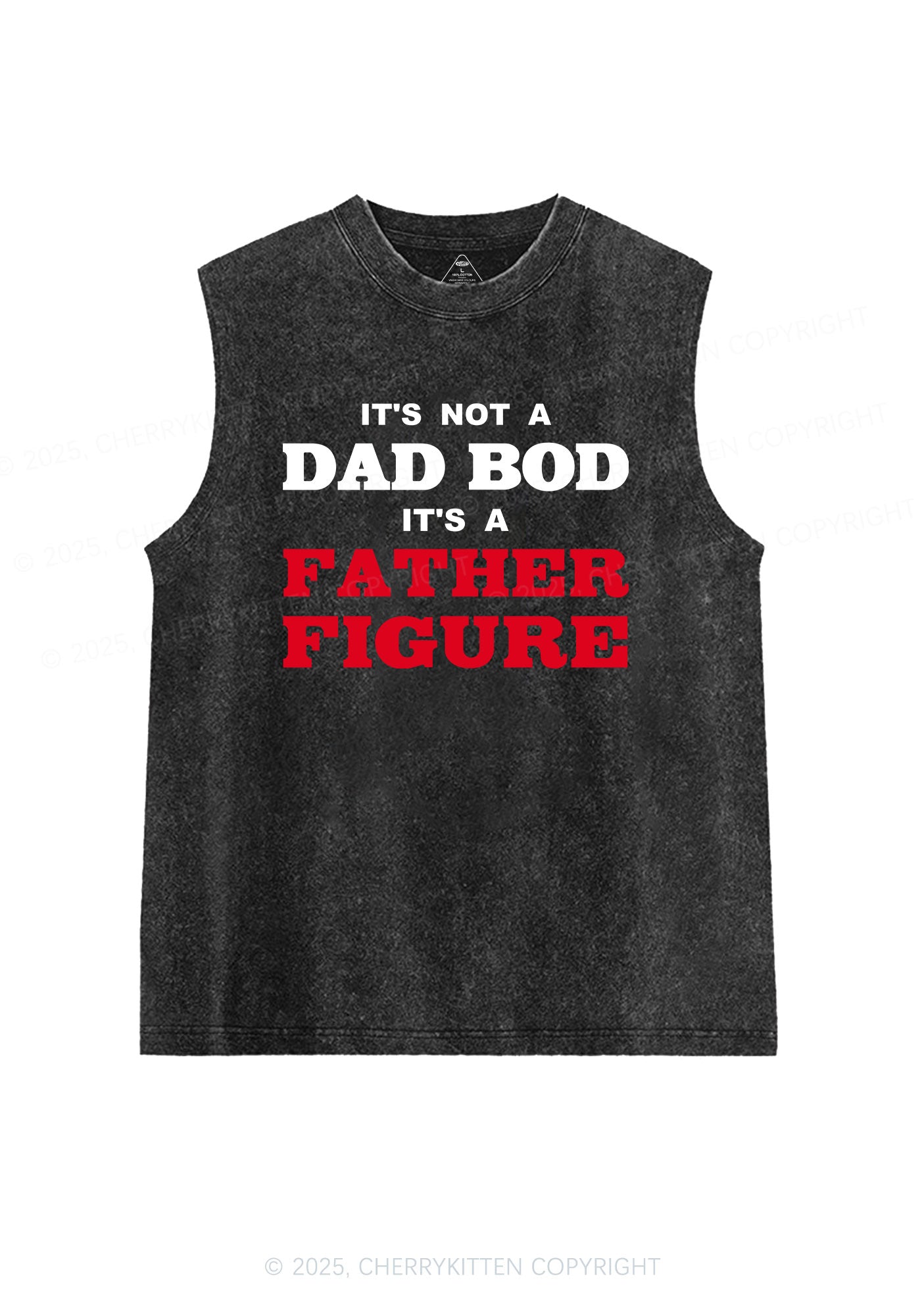 Dad Bod Father Figure Y2K Washed Muscle Tank Cherrykitten