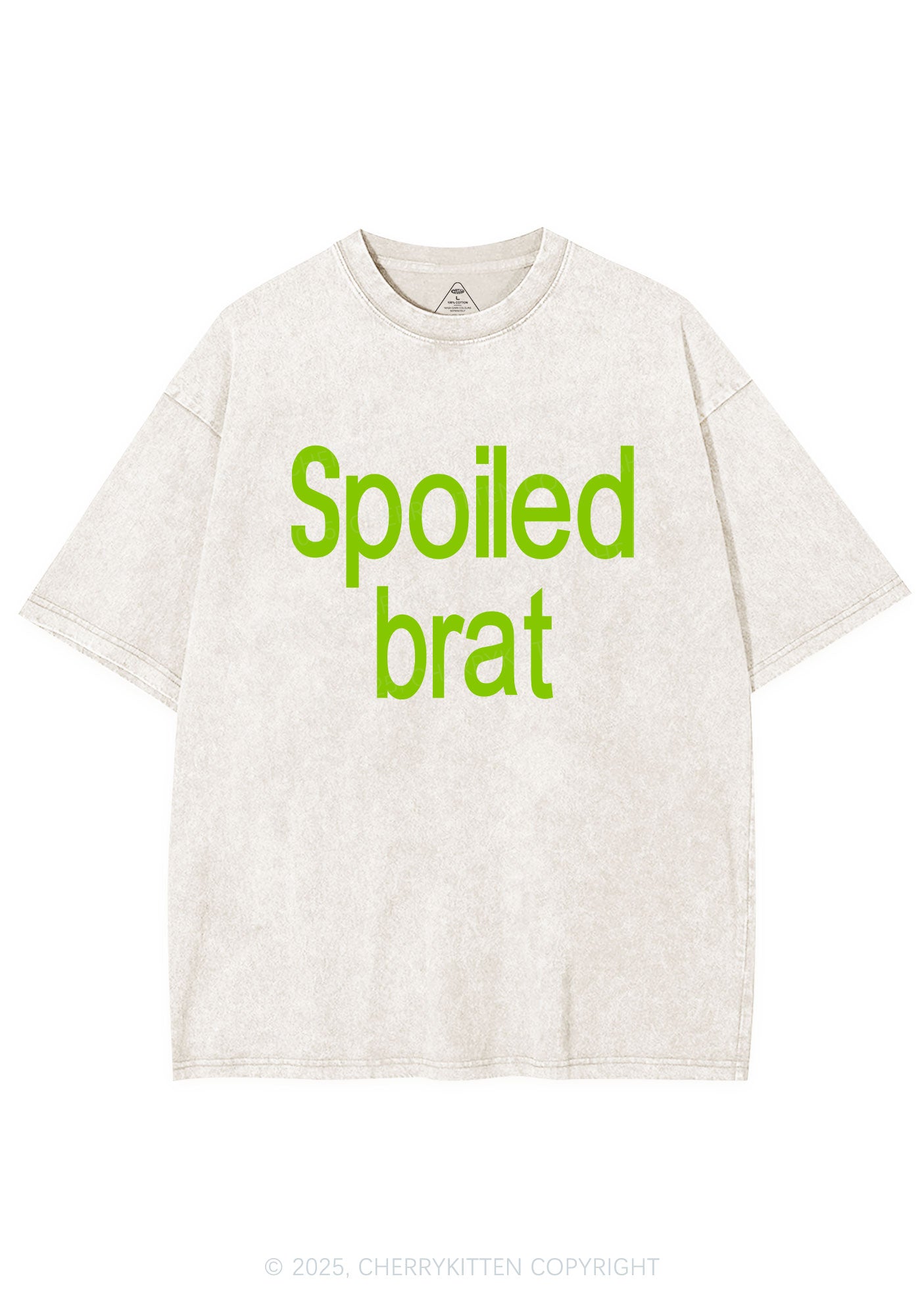 Spoiled Brat Y2K Shirts Washed Tee Cherrykitten