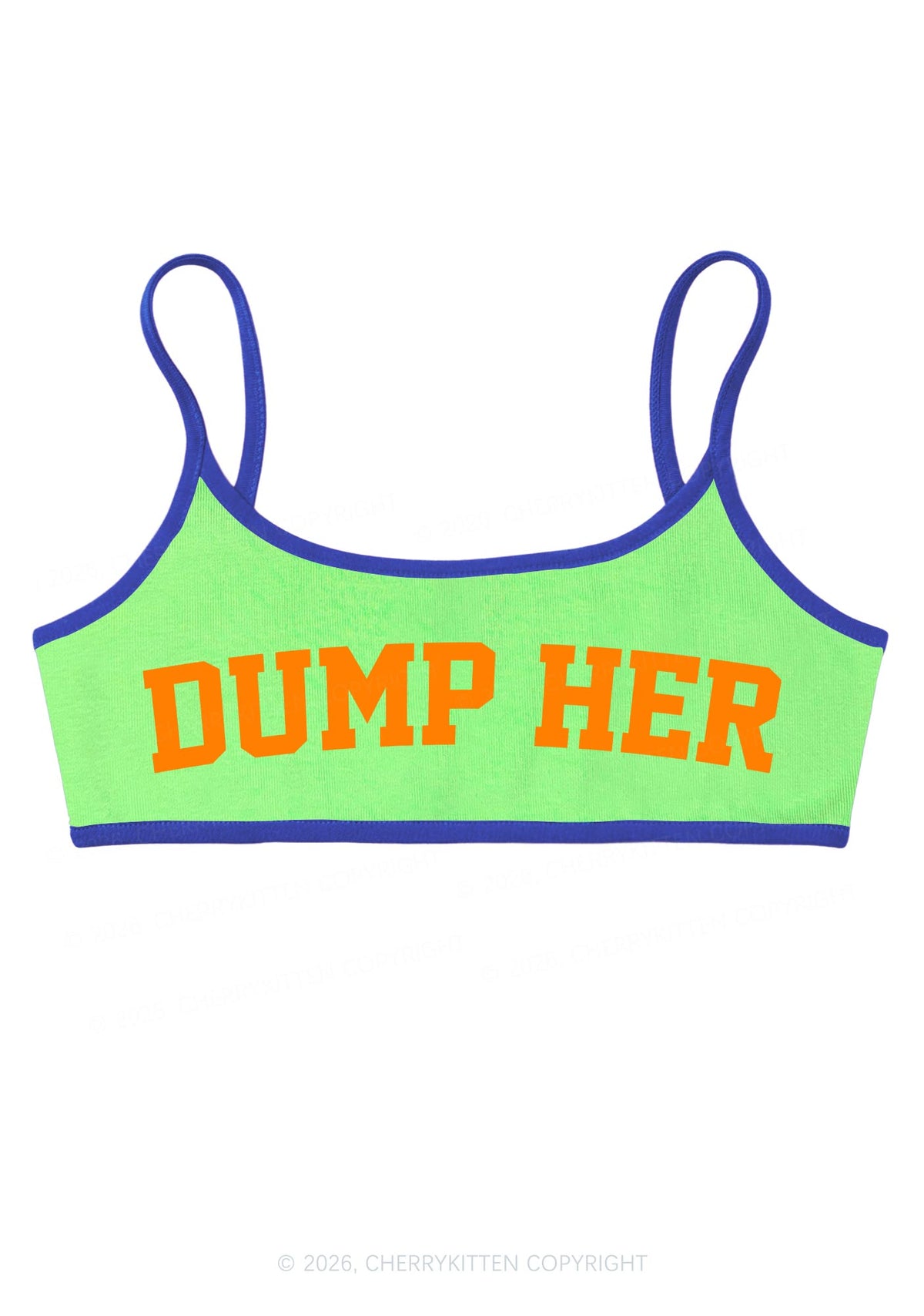 Dump Her Y2K Super Crop Cami Cherrykitten