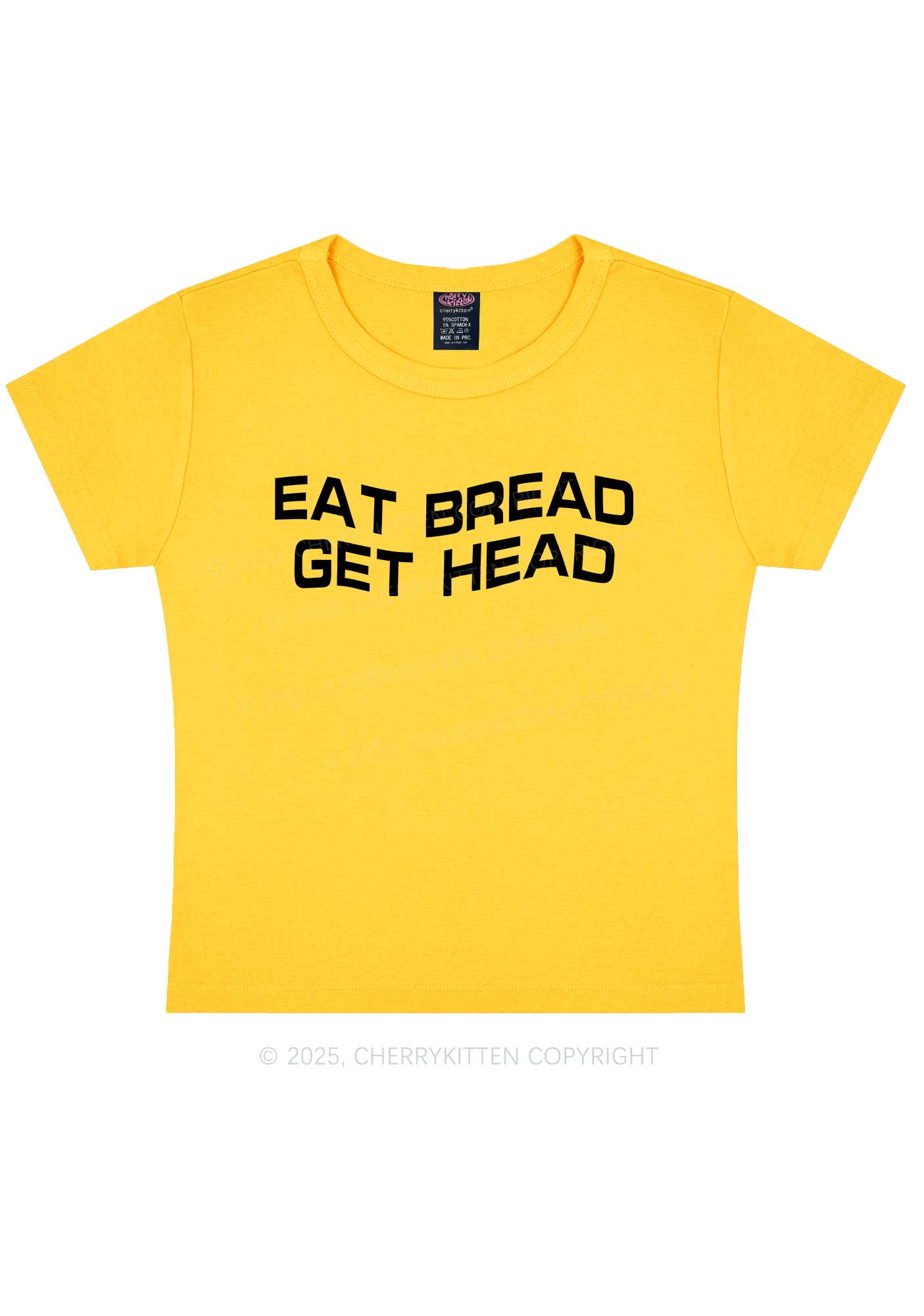 Eat Bread Get Head Y2K Baby Tee Cherrykitten