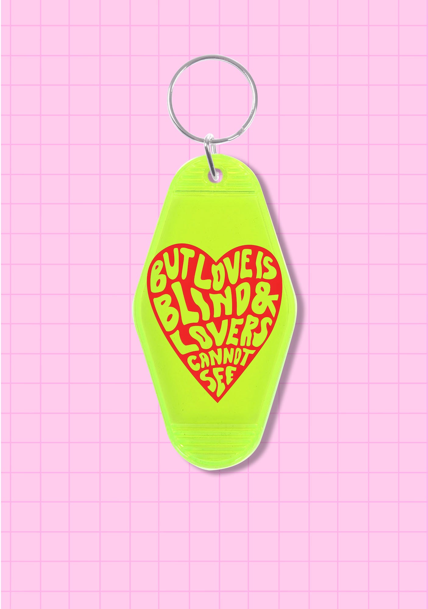 Love Is Blind 1Pc Y2K Hotel Keychain Cherrykitten