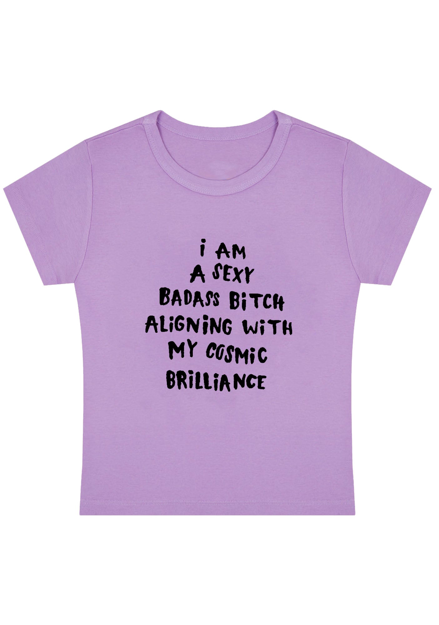 Curvy Aligning With My Cosmic Brilliance Baby Tee