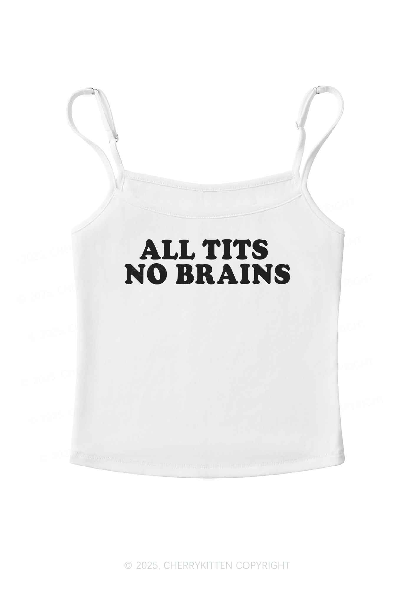 All Txts No Brains Y2K Spaghetti Strap Cami Cherrykitten