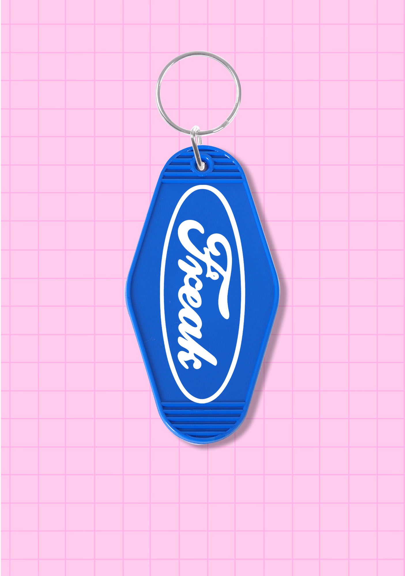 Oval Freak 1Pc Y2K Hotel Keychain Cherrykitten