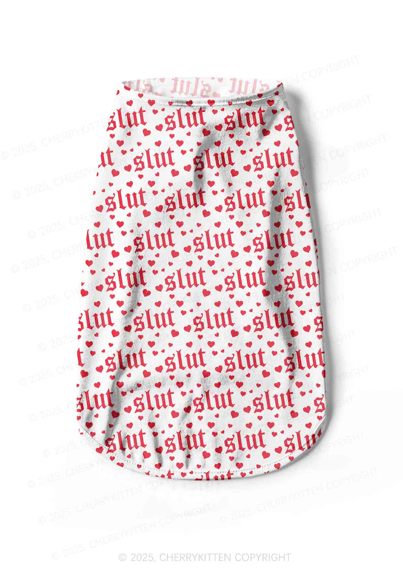 Slxt Red Heart Y2K Pet Tank Top Cherrykitten