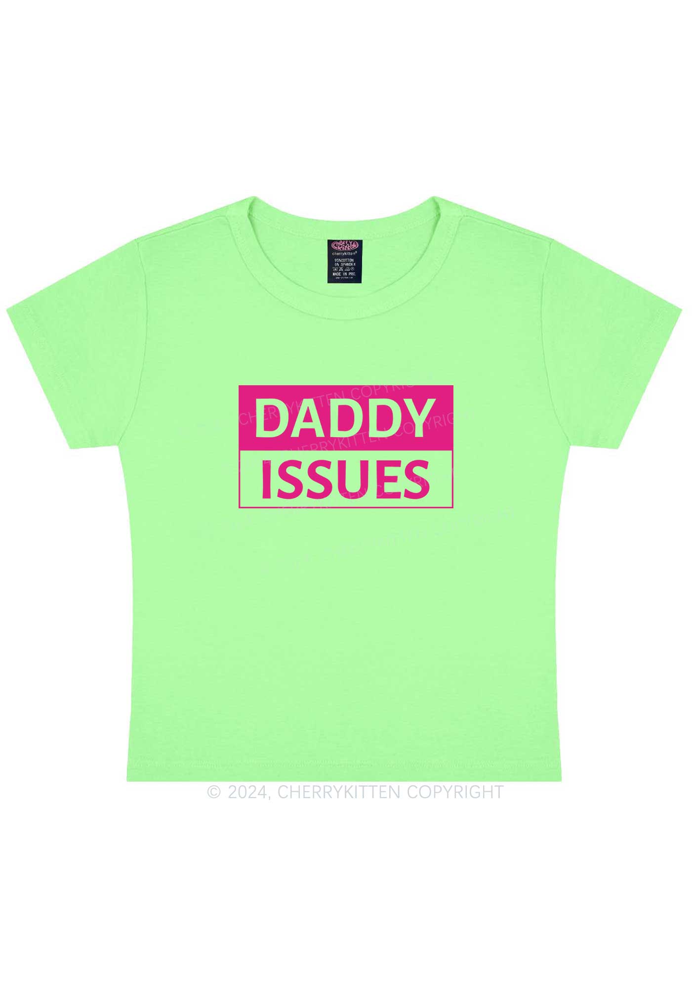 It's Daddy Issues Y2K Baby Tee Cherrykitten