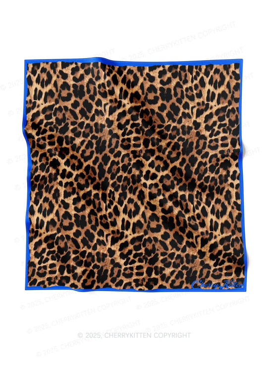 Wild Leopard Y2K Square Bandana Cherrykitten