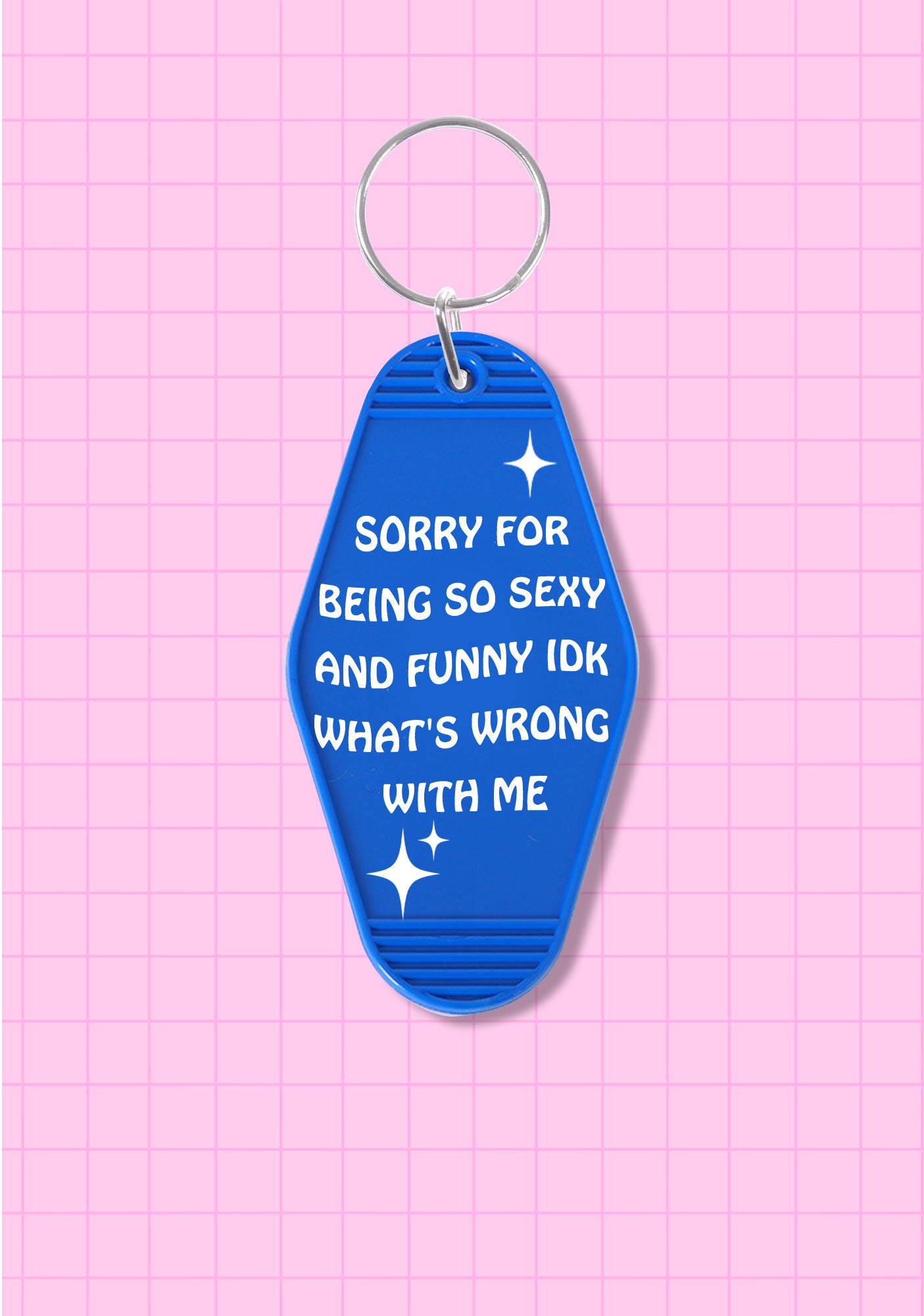 Sorry For Being So Funny 1Pc Y2K Hotel Keychain Cherrykitten