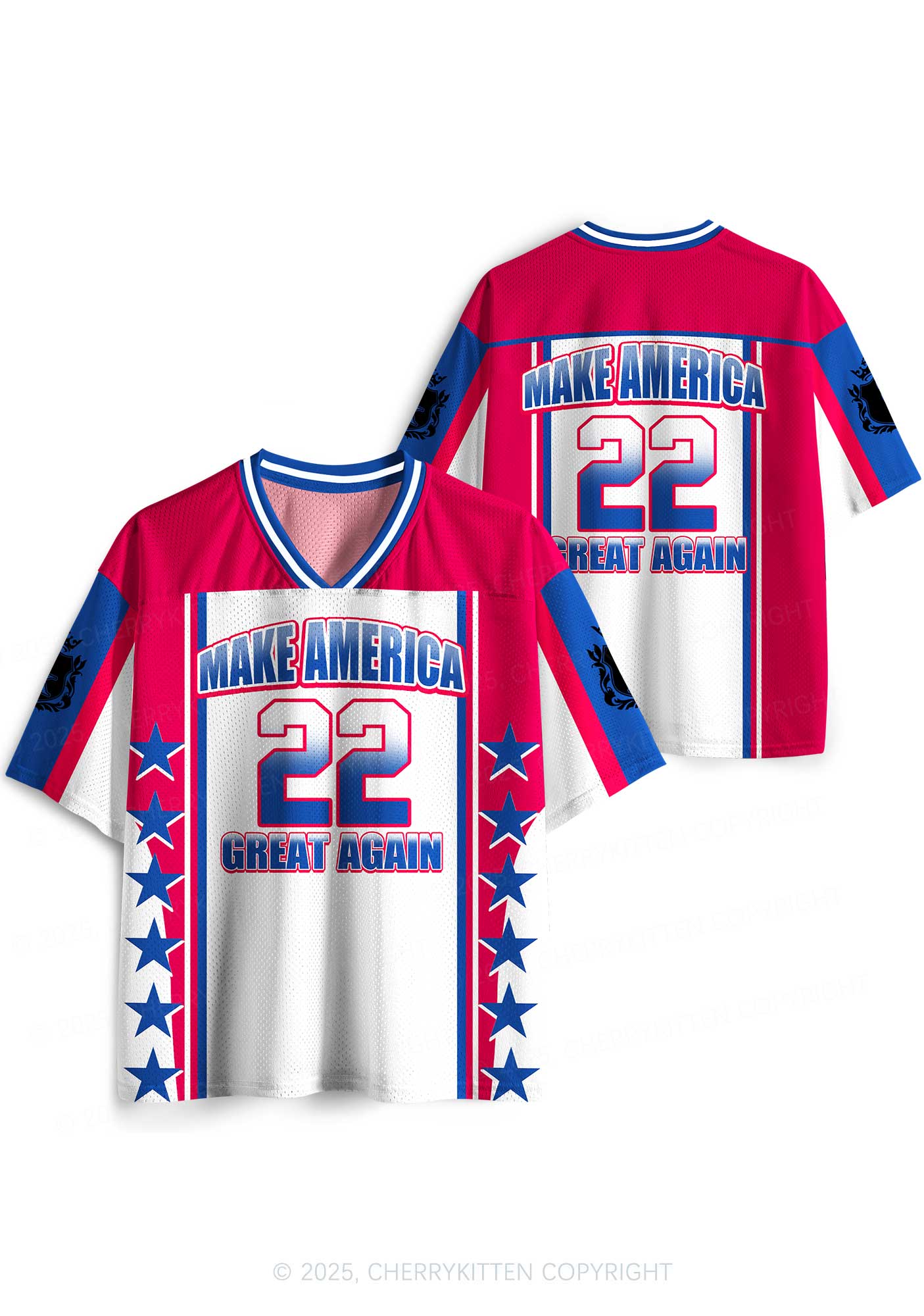 Custom Red Make America Great Again Y2K Sport Jersey Shirts Cherrykitten