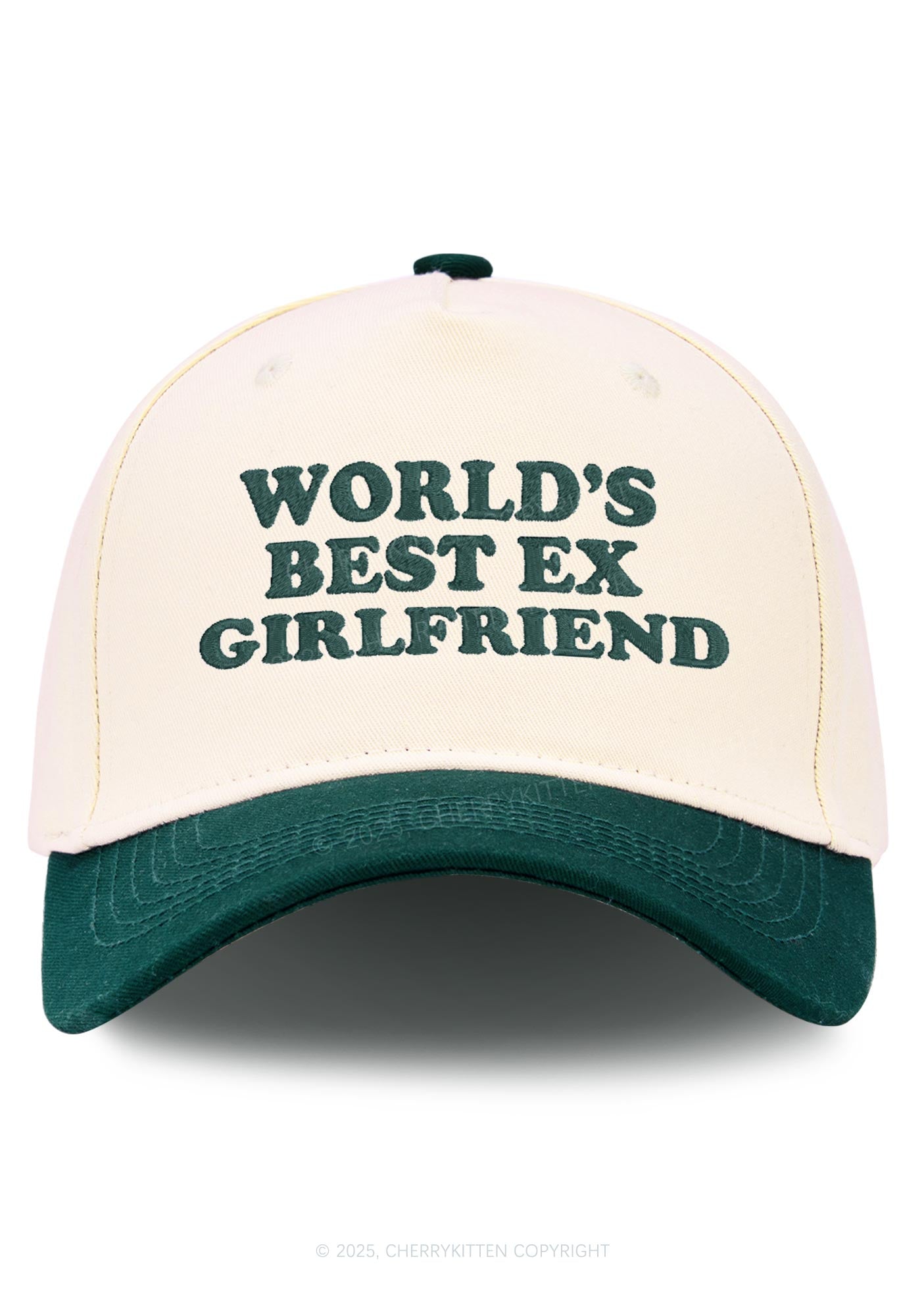 Embroidered Best Ex Girlfriend Y2K Color Block Baseball Cap Cherrykitten