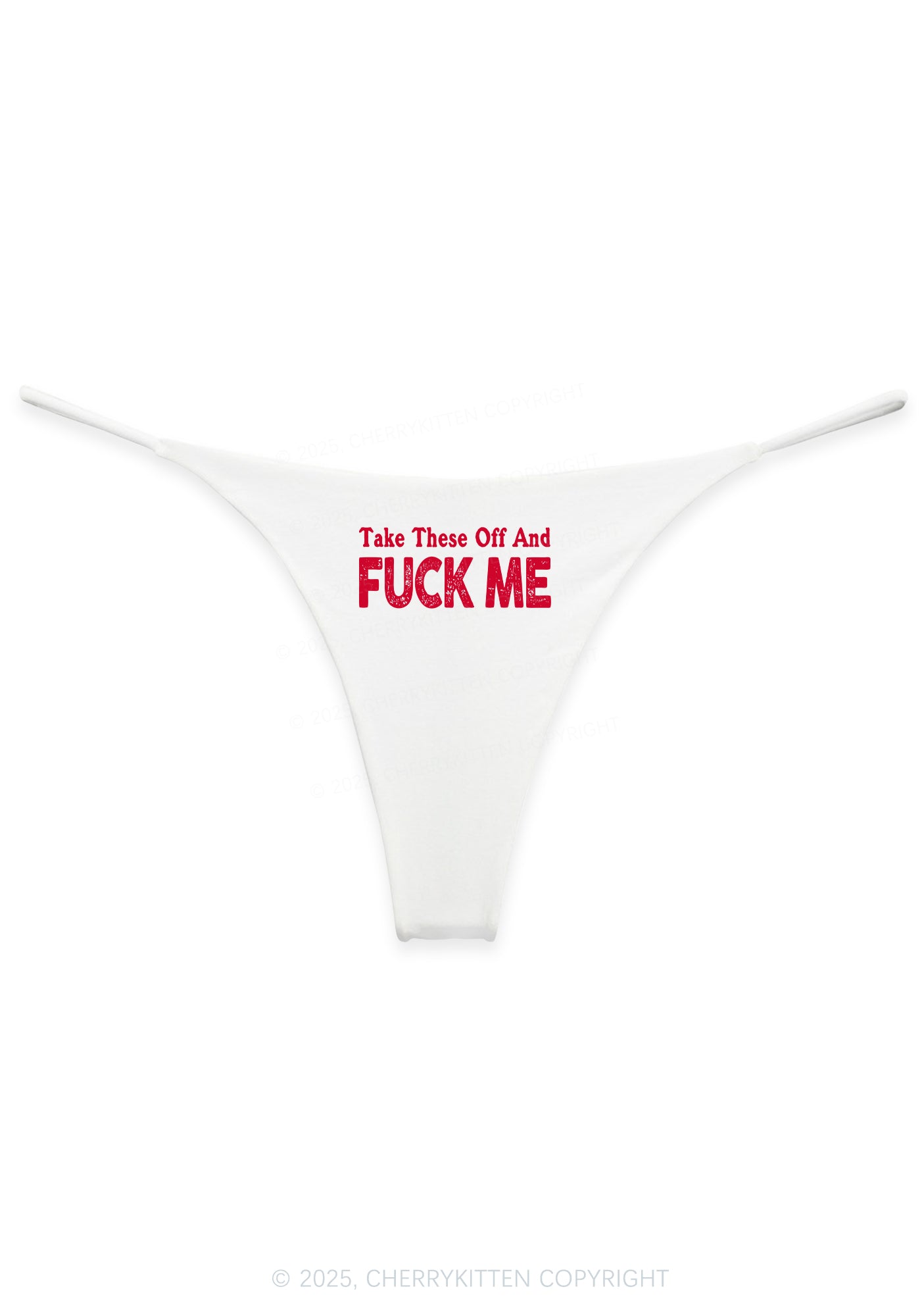 Take Off Fxxk Me Y2K Bikini String Thong Cherrykitten