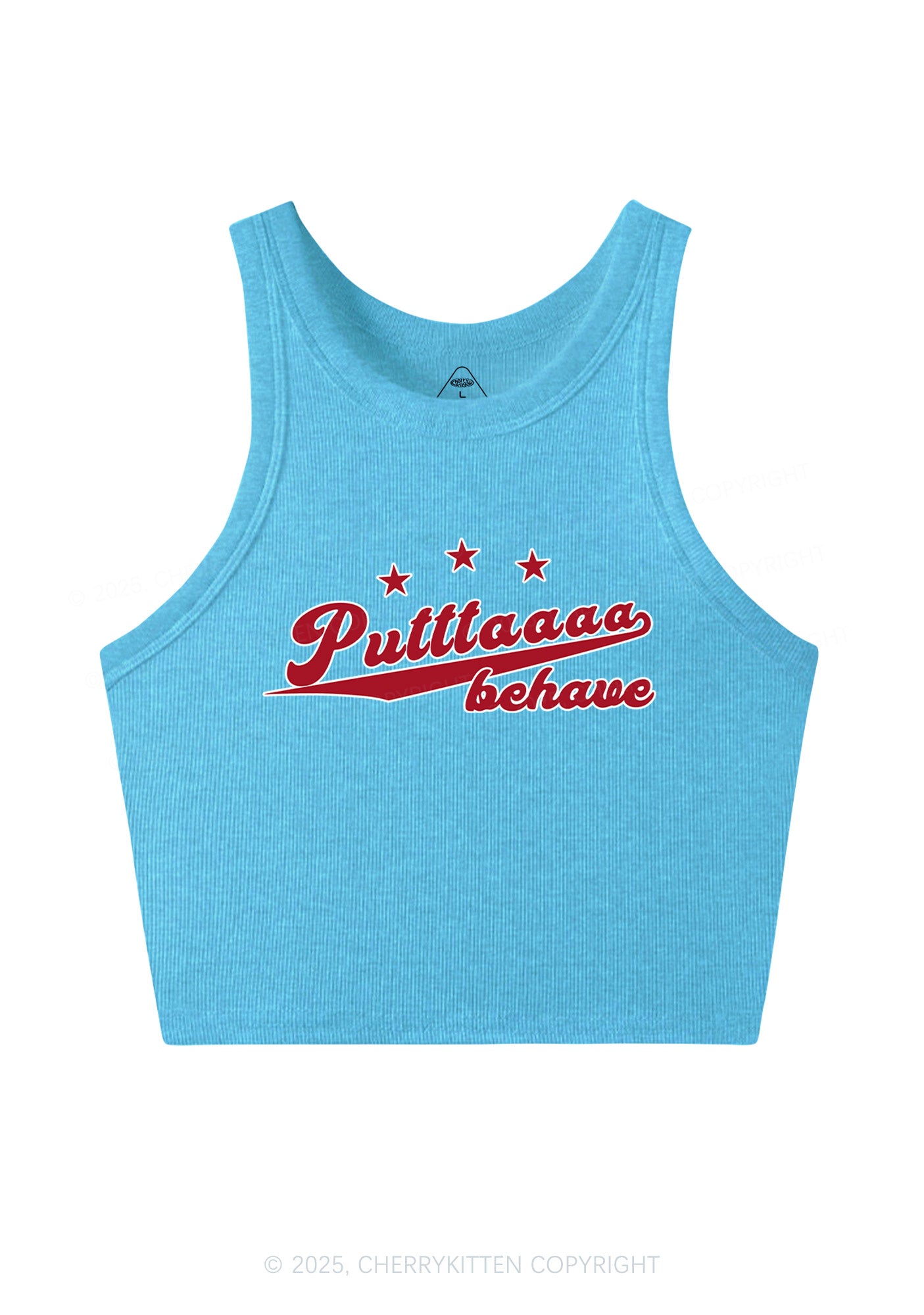 Putttaaaa Behave Y2K Crop Tank Top Cherrykitten