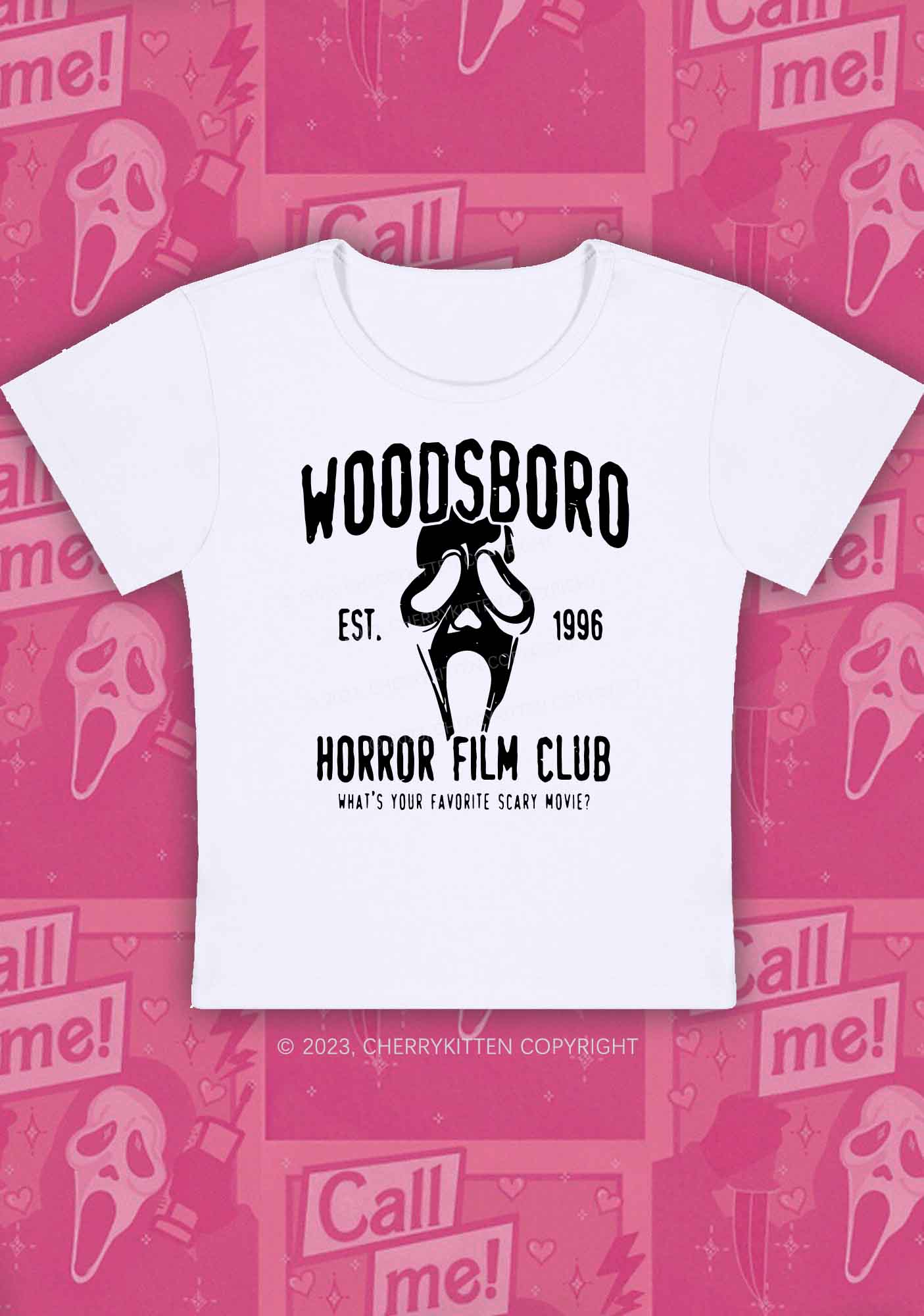 Horror Film Club Halloween Baby Tee Cherrykitten