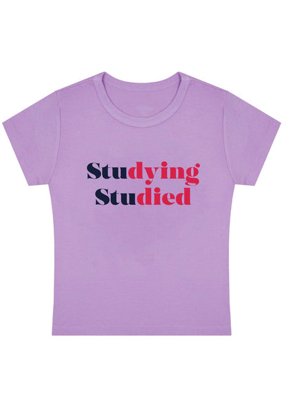 Curvy Studying Studied Baby Tee
