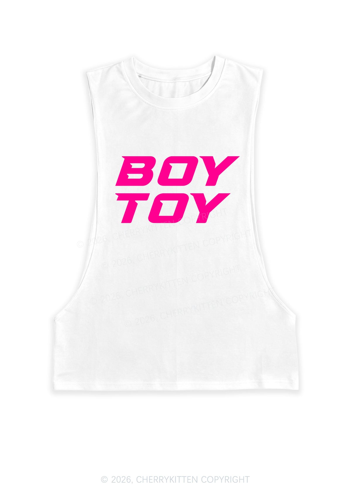 Boy Toy Y2K Men Muscle Side Cutoff Tank Top Cherrykitten