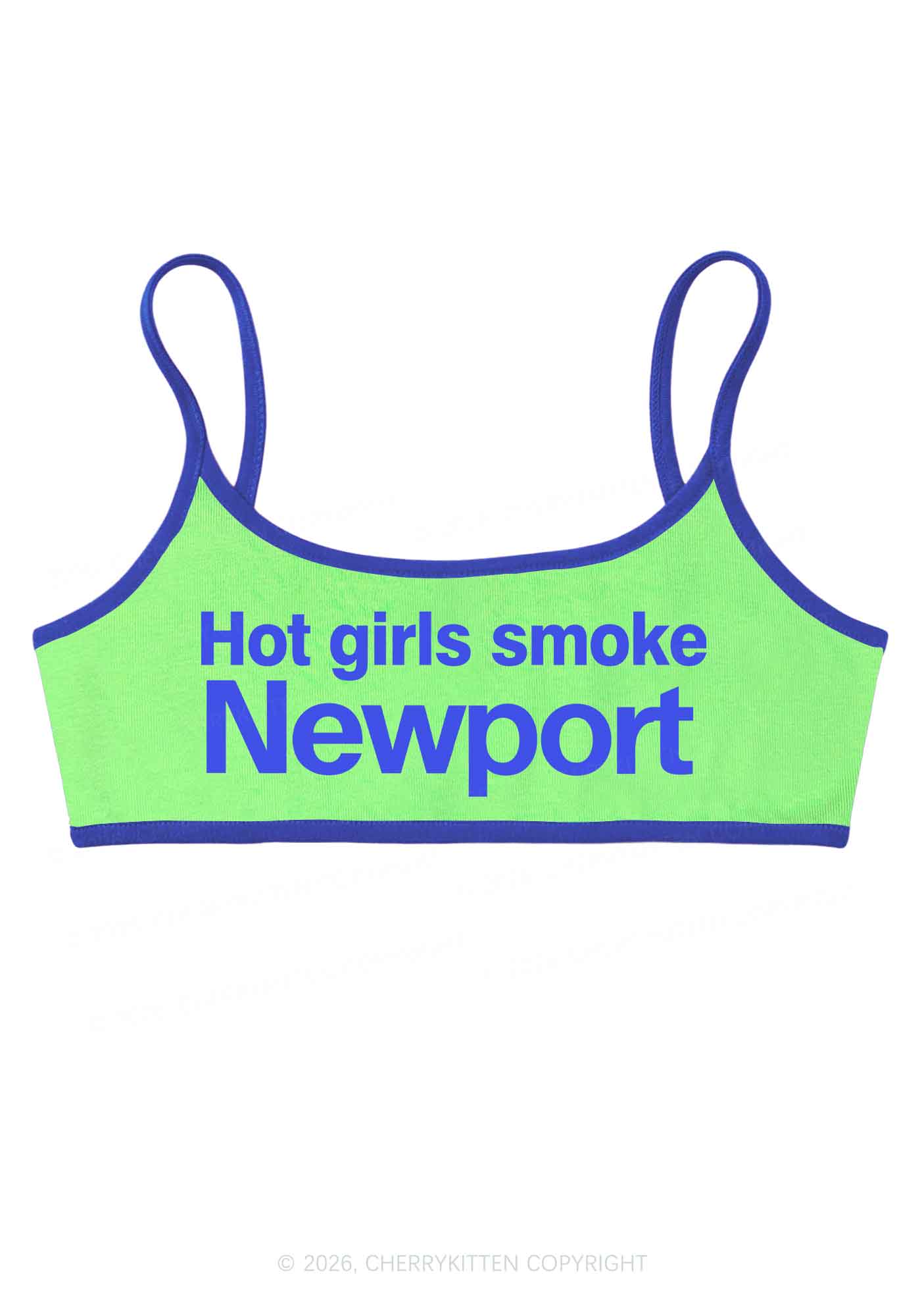 Hot Girls Smoke Y2K Super Crop Cami Cherrykitten