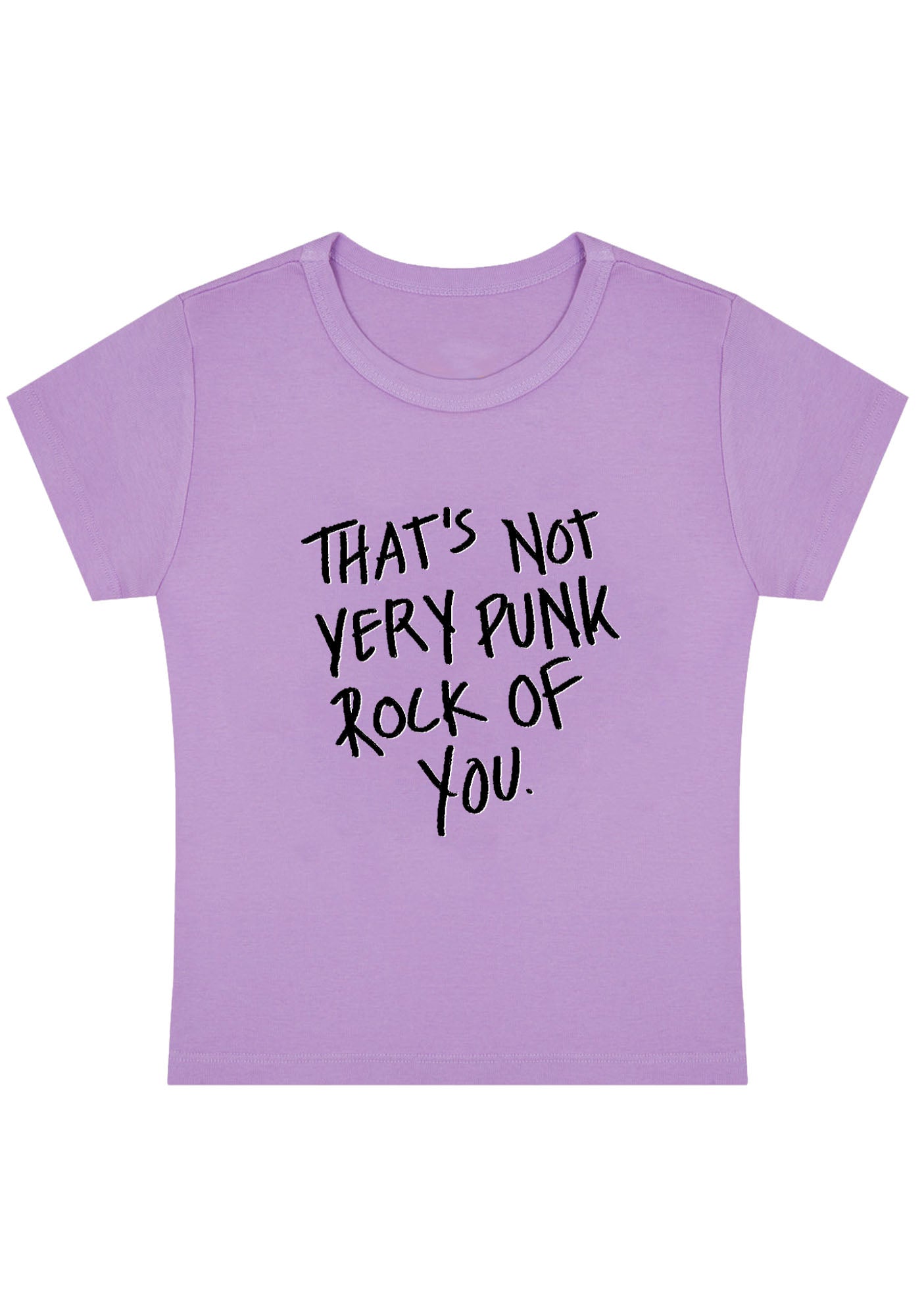 Curvy That's Not Very Punk Rock Of You Baby Tee